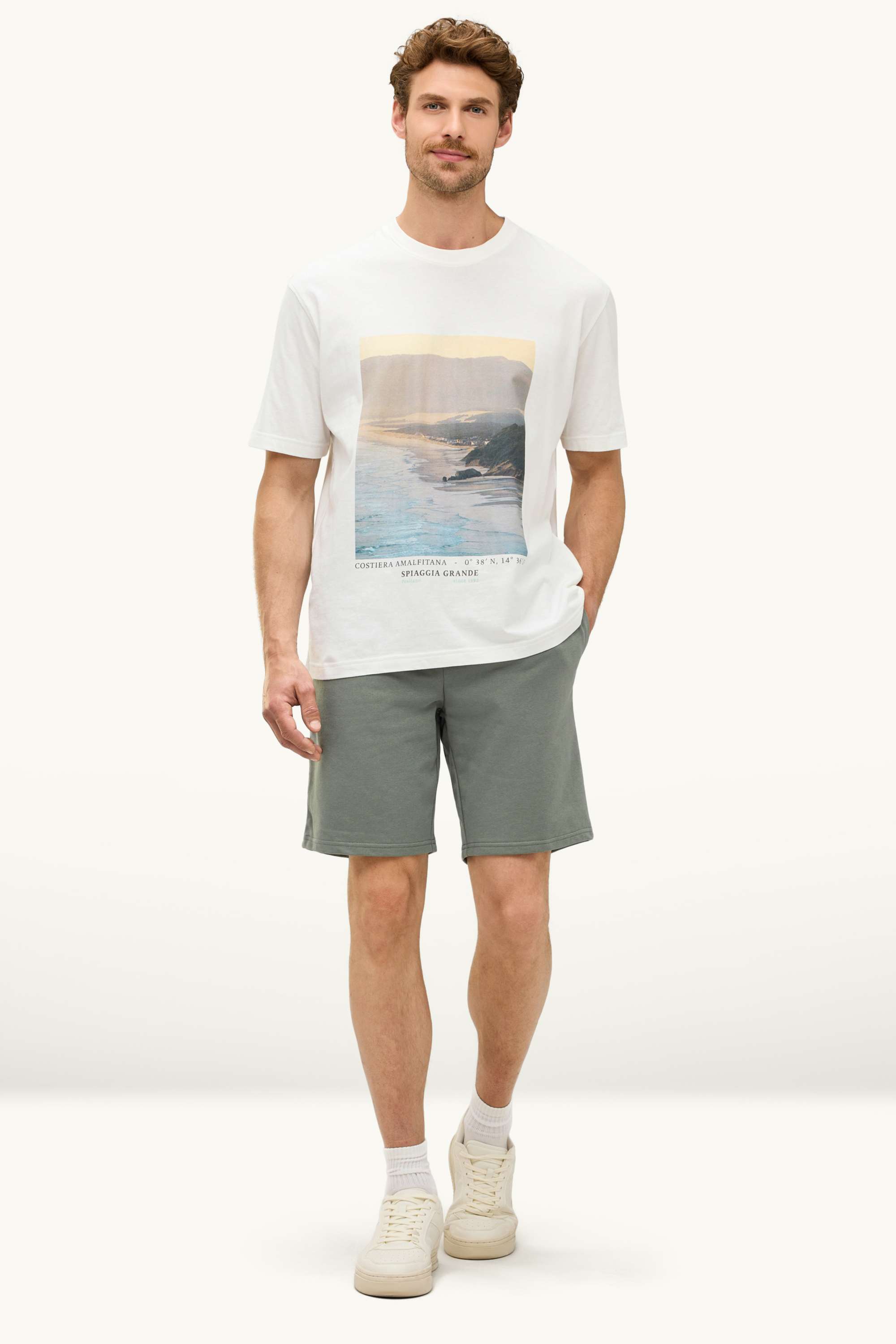 Sweat shorts light green