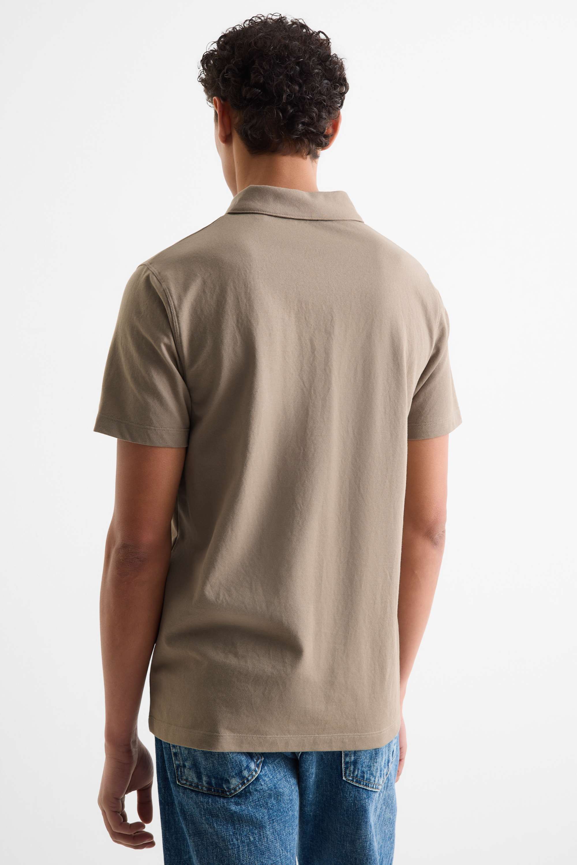 Polo shirt - regular fit light brown