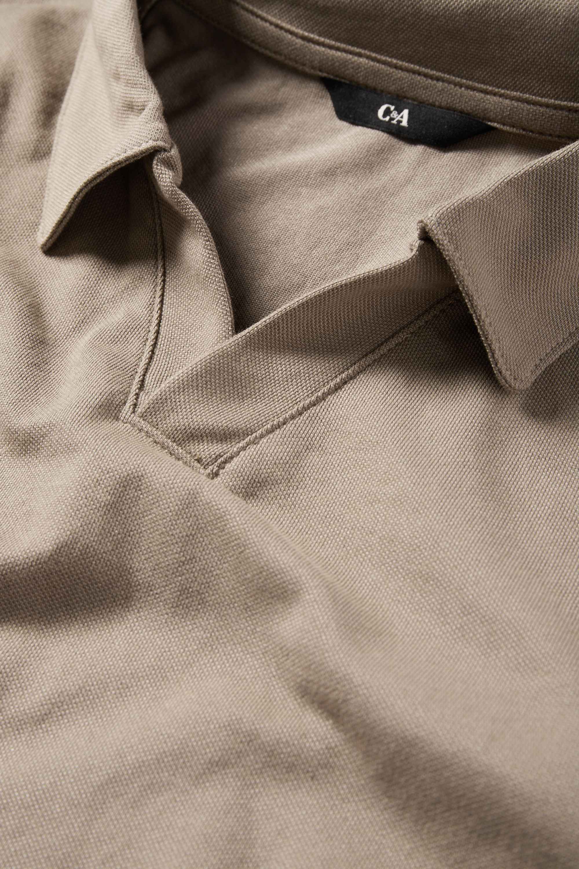 Polo shirt - regular fit light brown