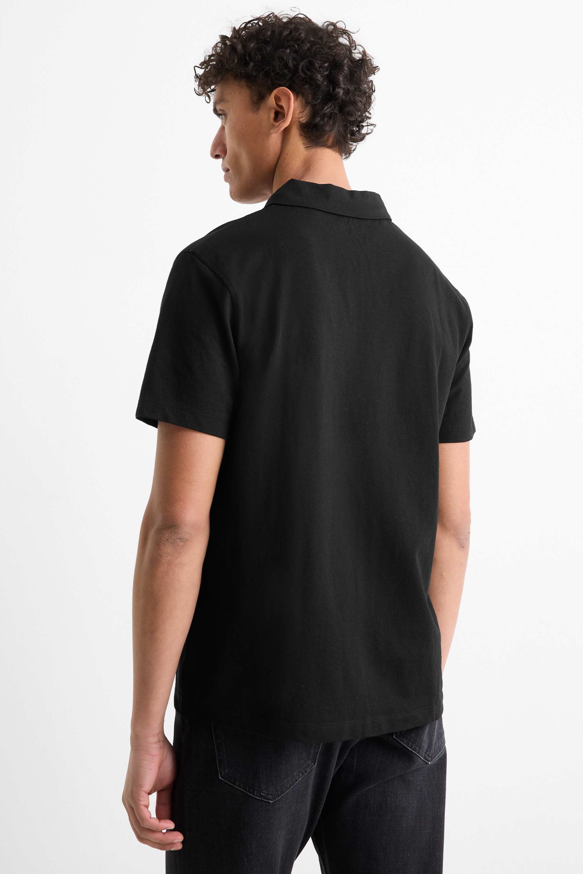 Polo shirt - regular fit black