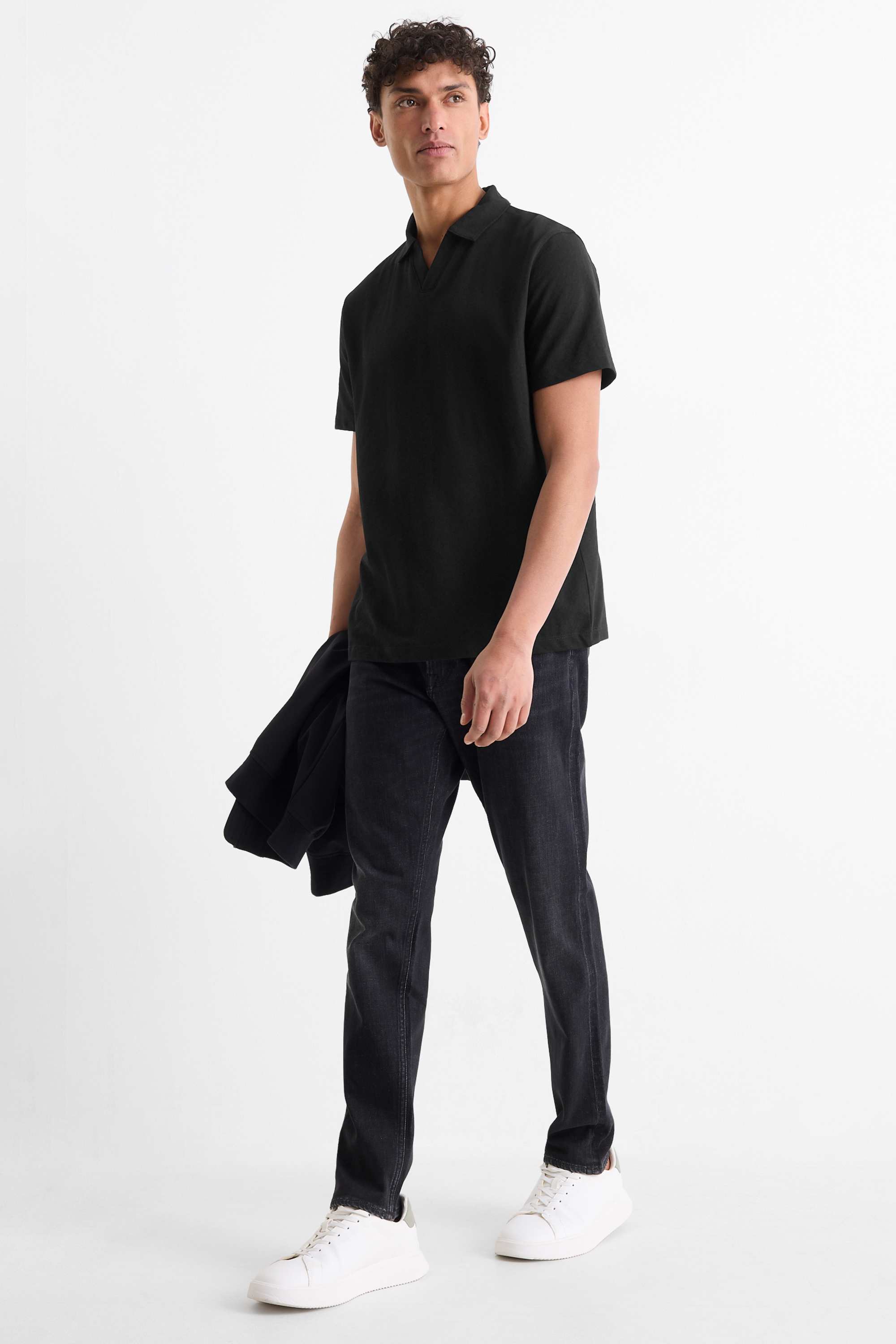 Polo shirt - regular fit black