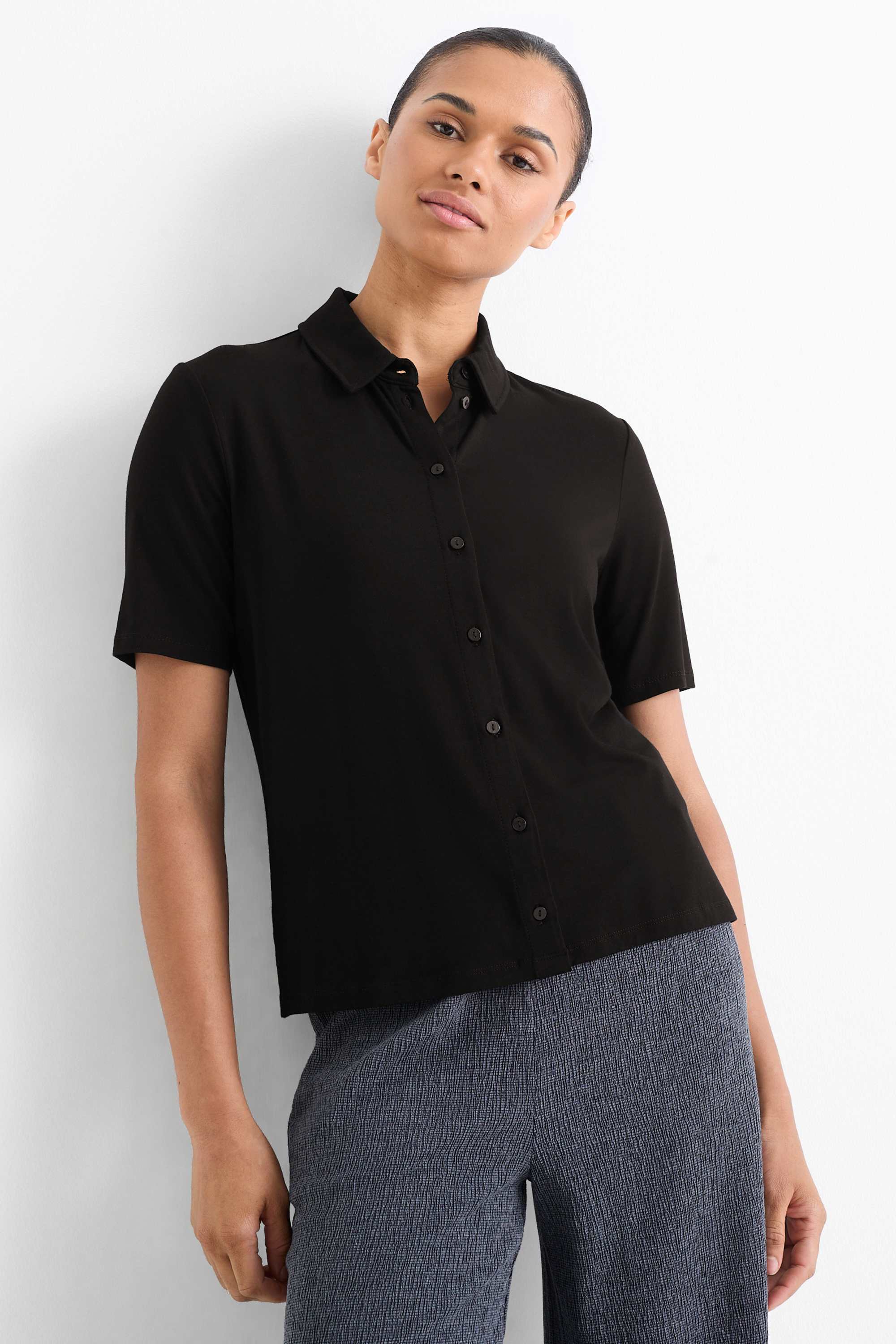 Shirt blouse black