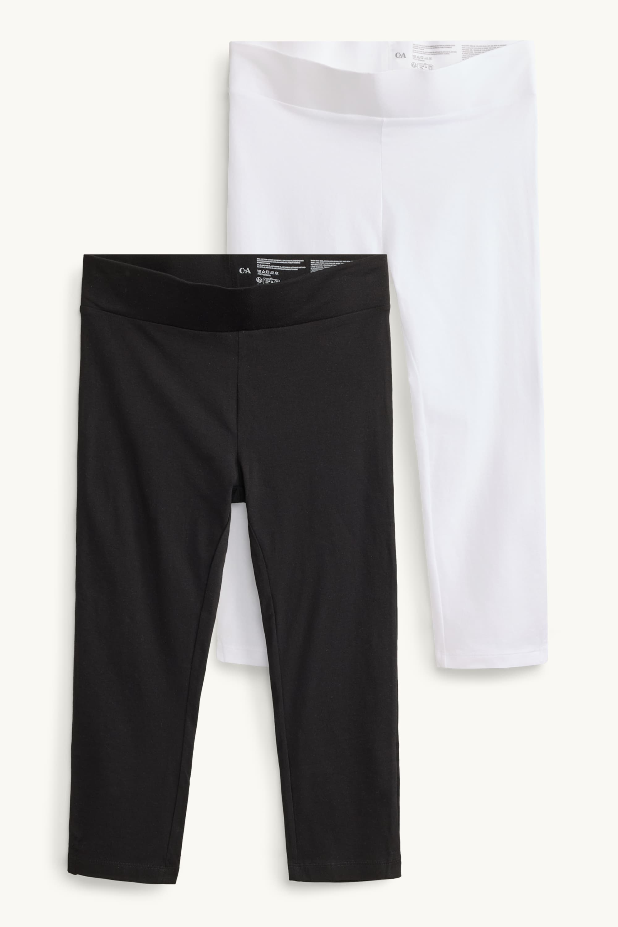 Multipack of 2 - capri leggings white