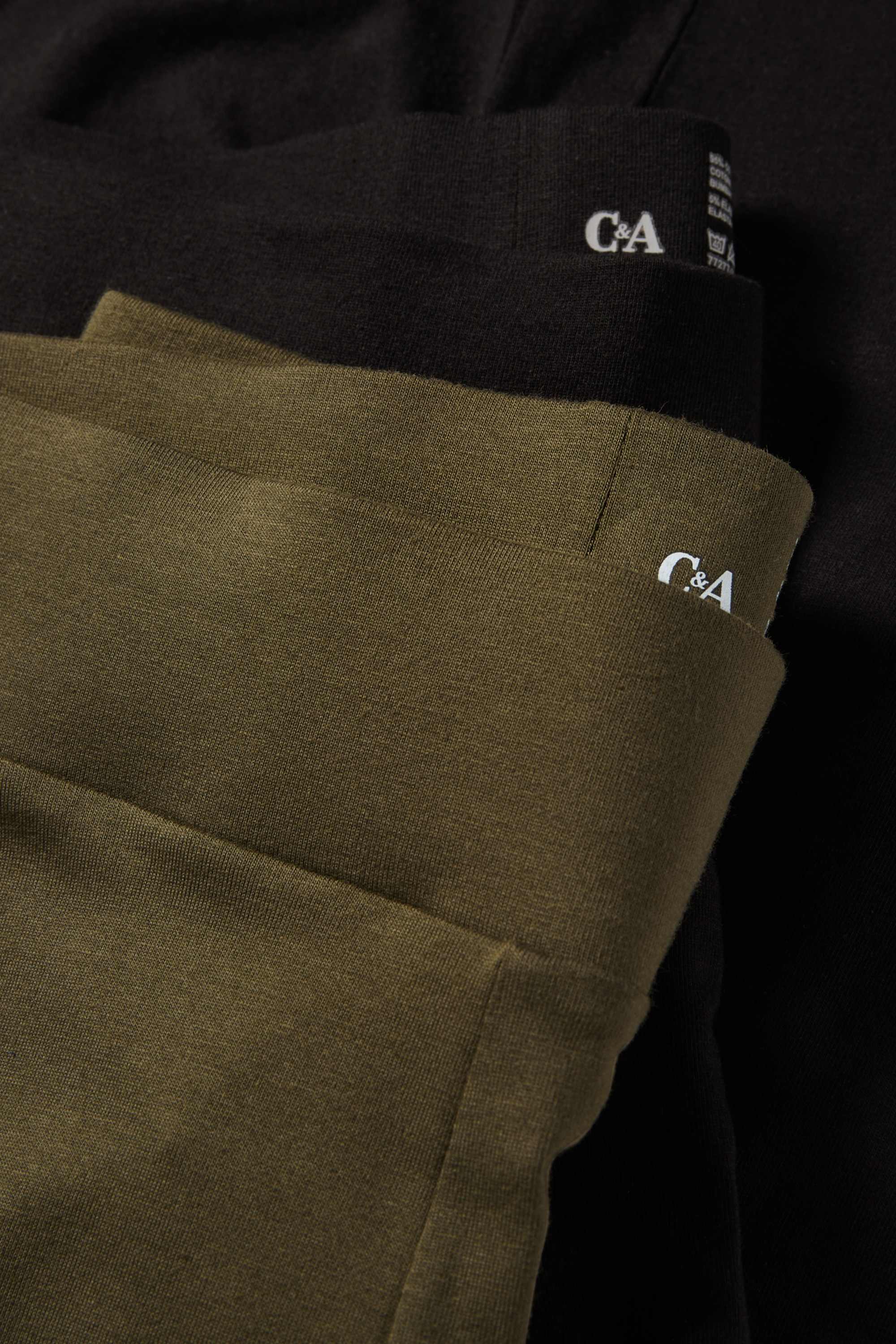 Multipack of 2 - capri leggings khaki