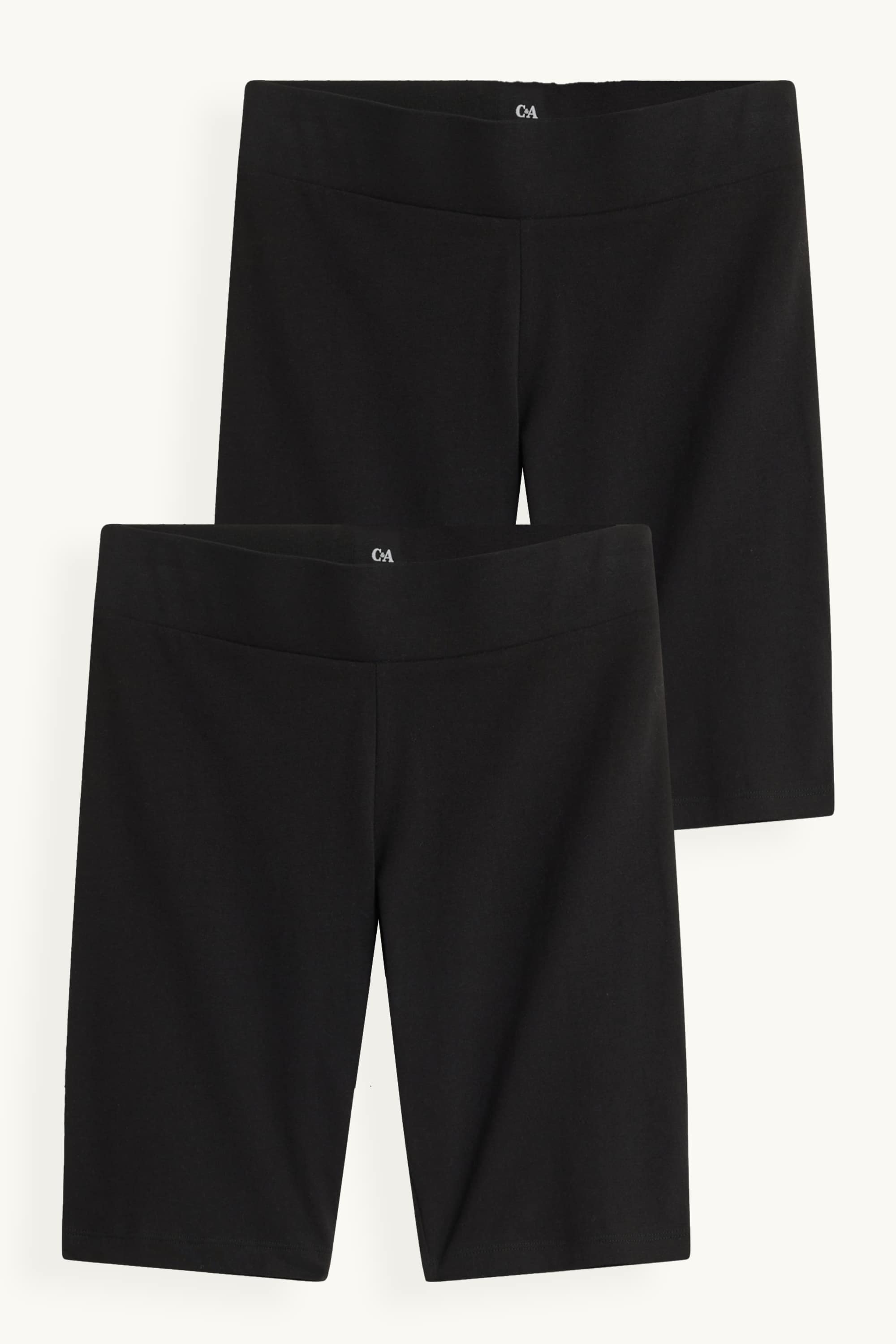 Multipack of 2 - biker shorts black (1)