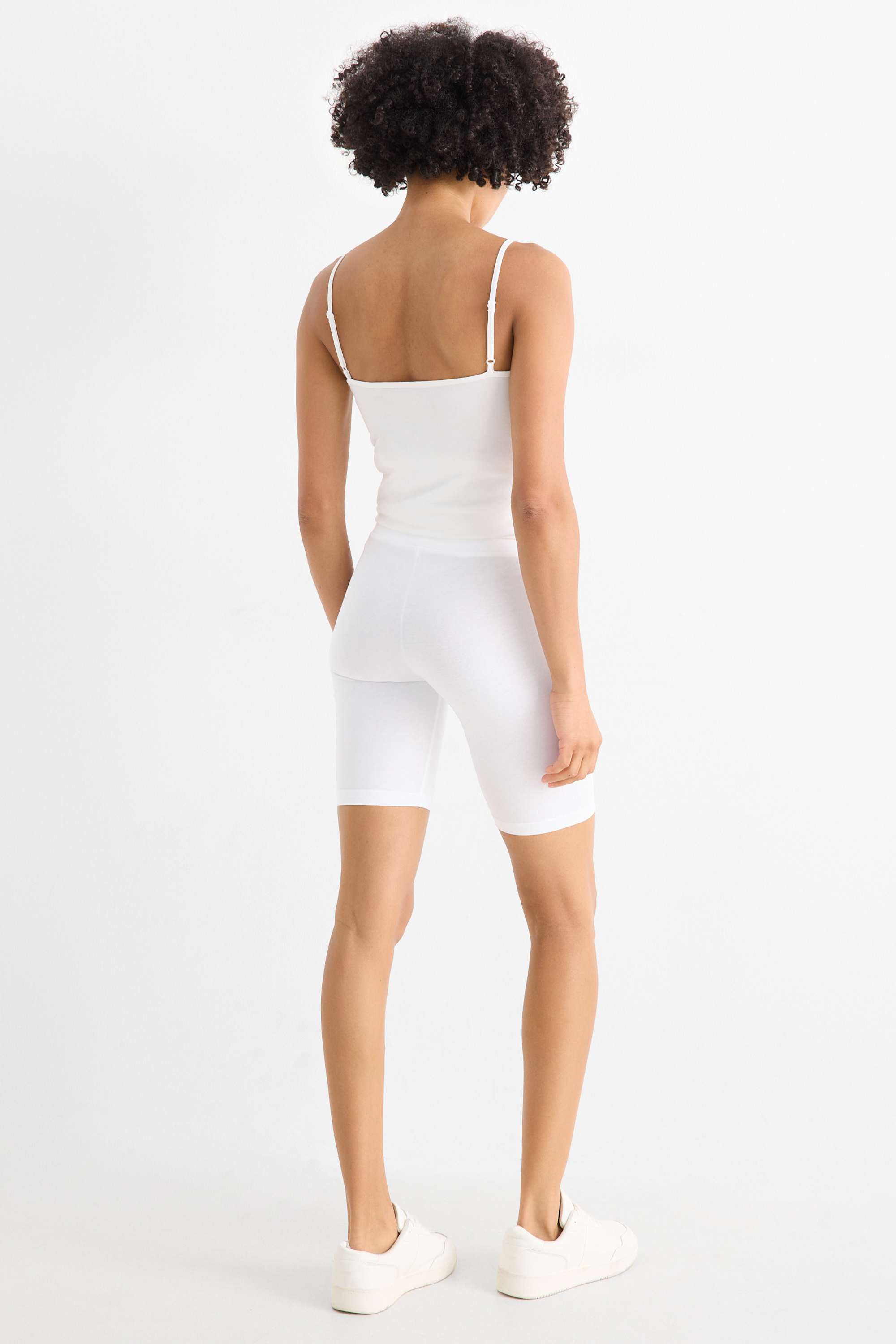 Multipack of 2 - biker shorts white / black