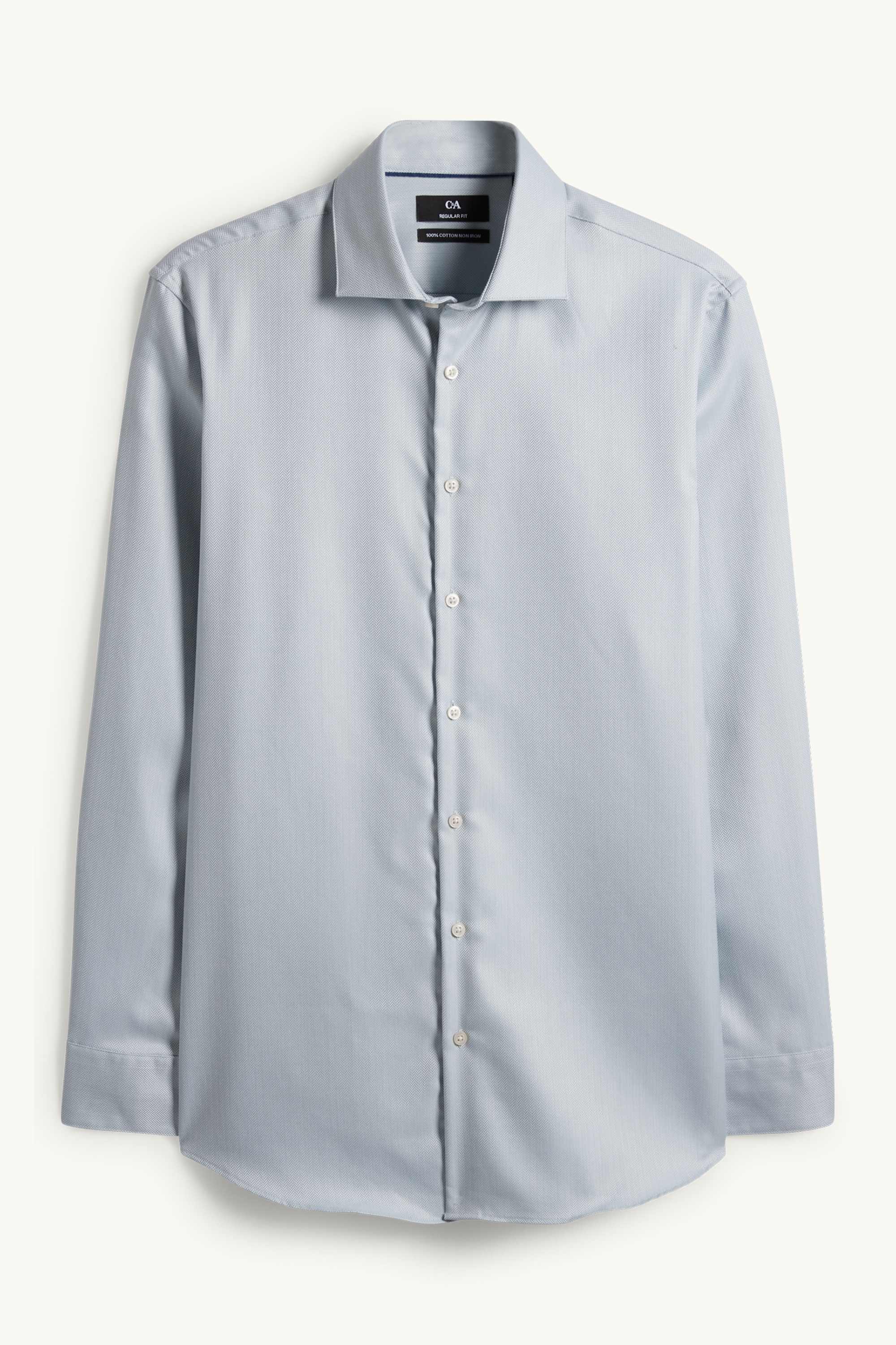 Business shirt - regular fit - cutaway collar - easy-iron mint green