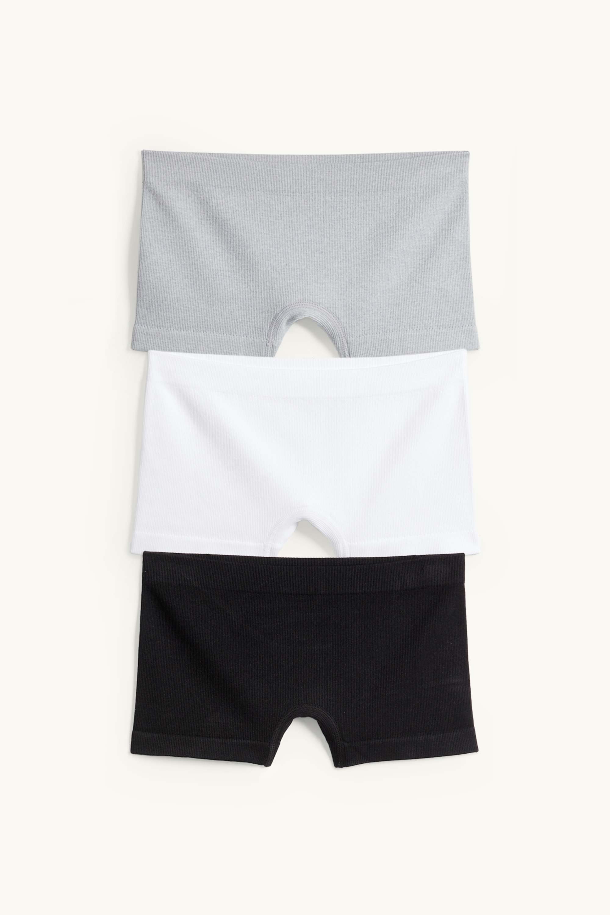 Multipack of 3 - boxer shorts - ribbed - seamless black / gray