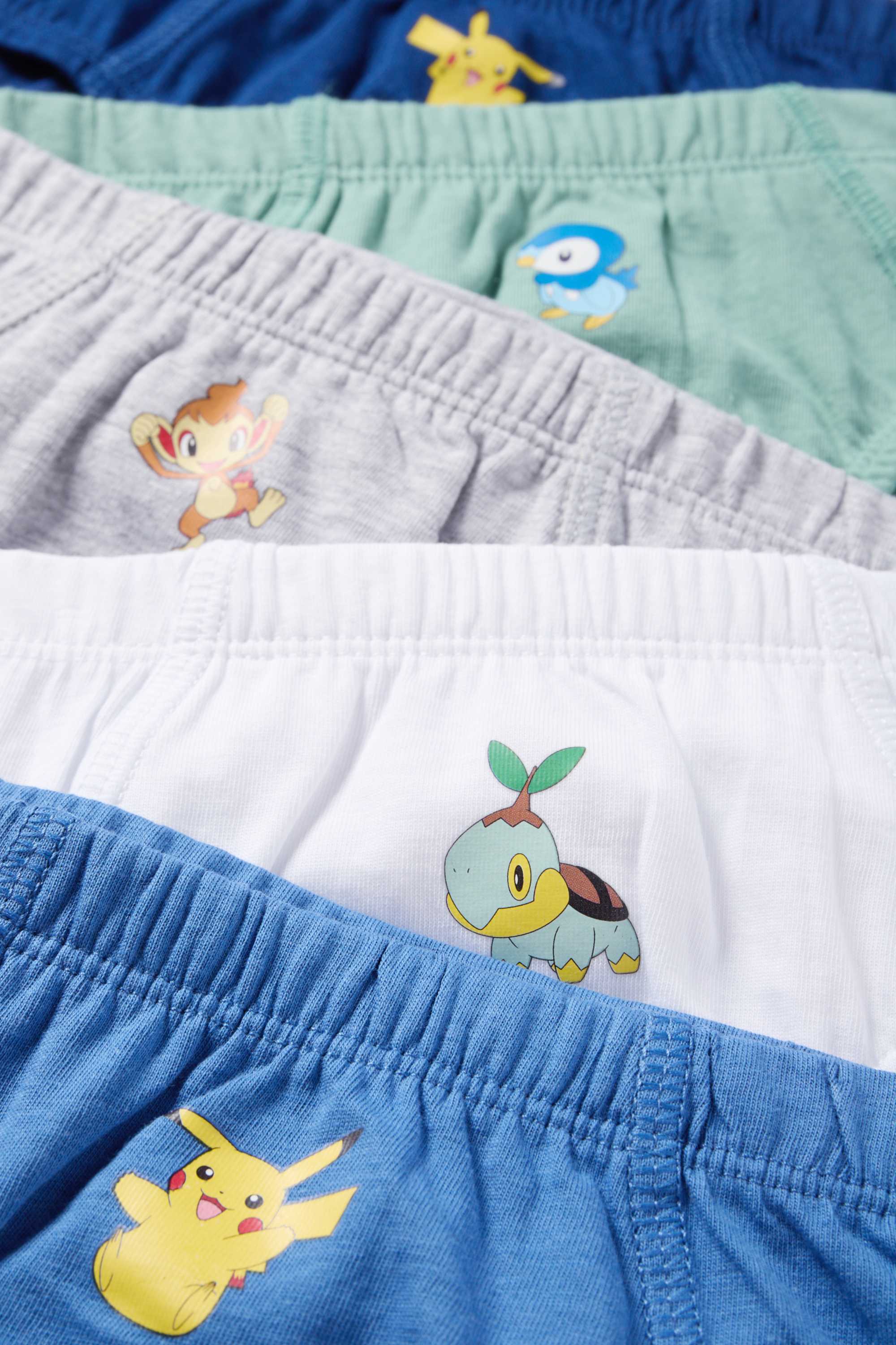 Multipack of 5 - Pokémon - briefs blue