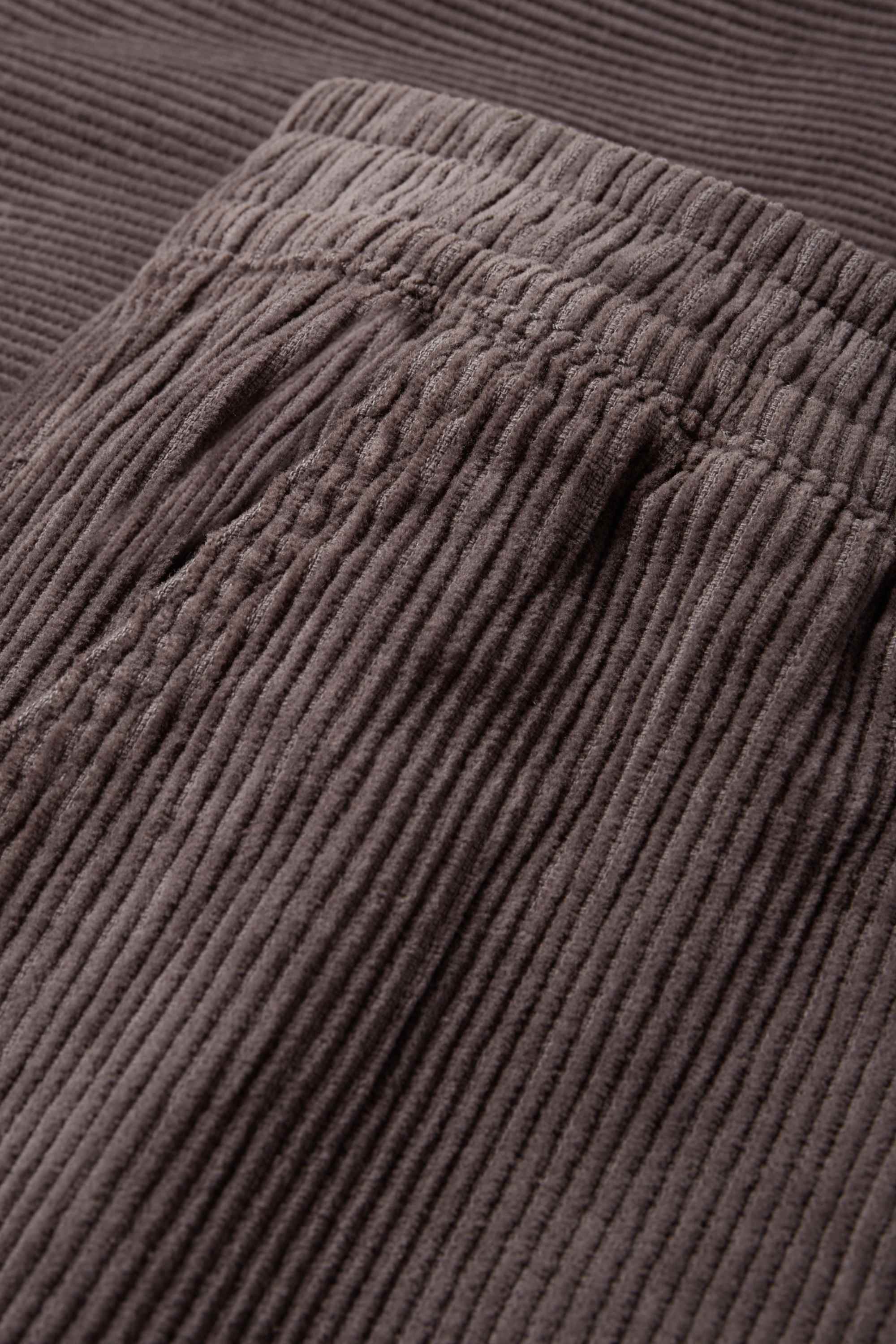 Corduroy trousers - relaxed fit gray