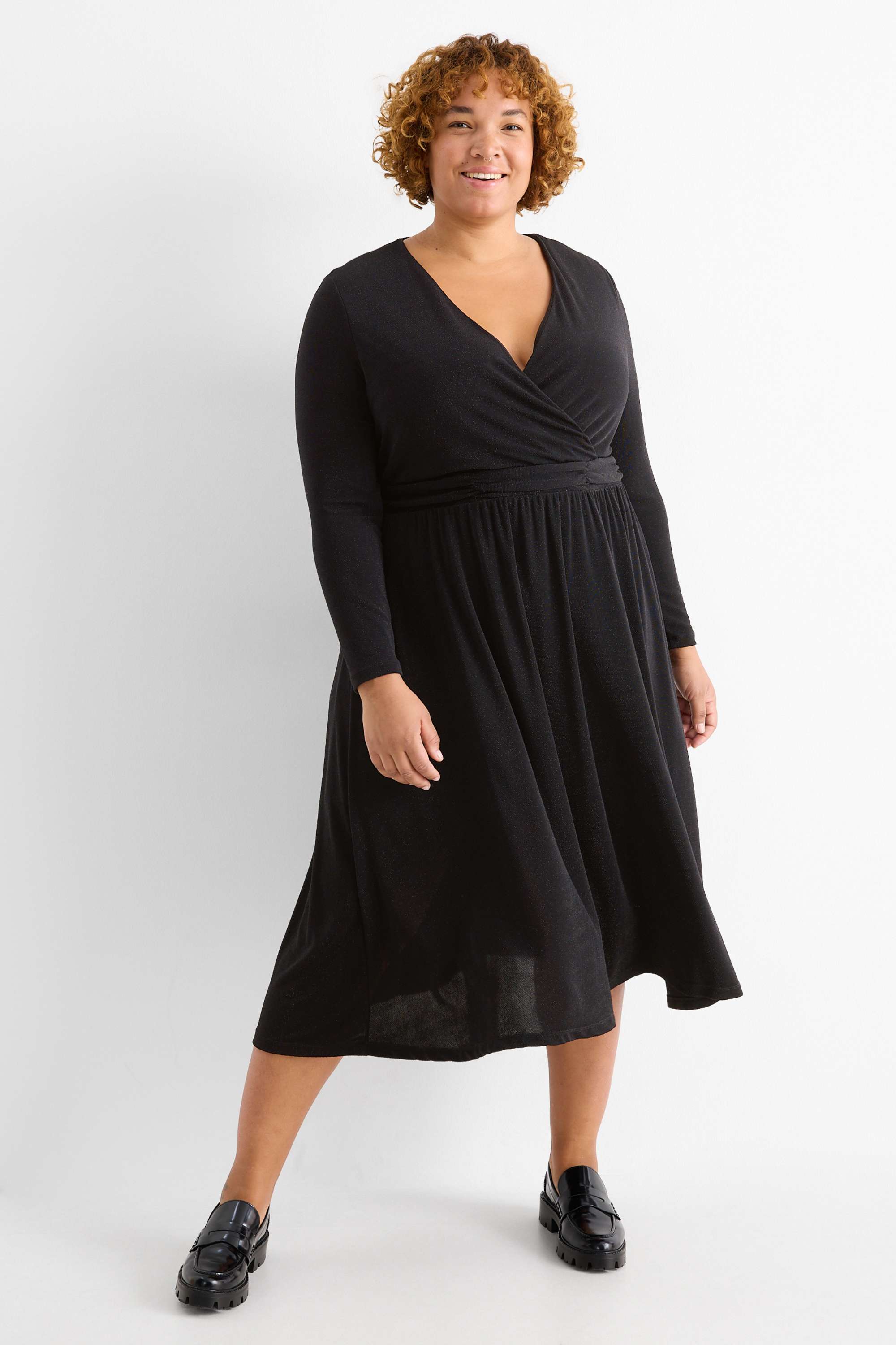 Wrap dress black