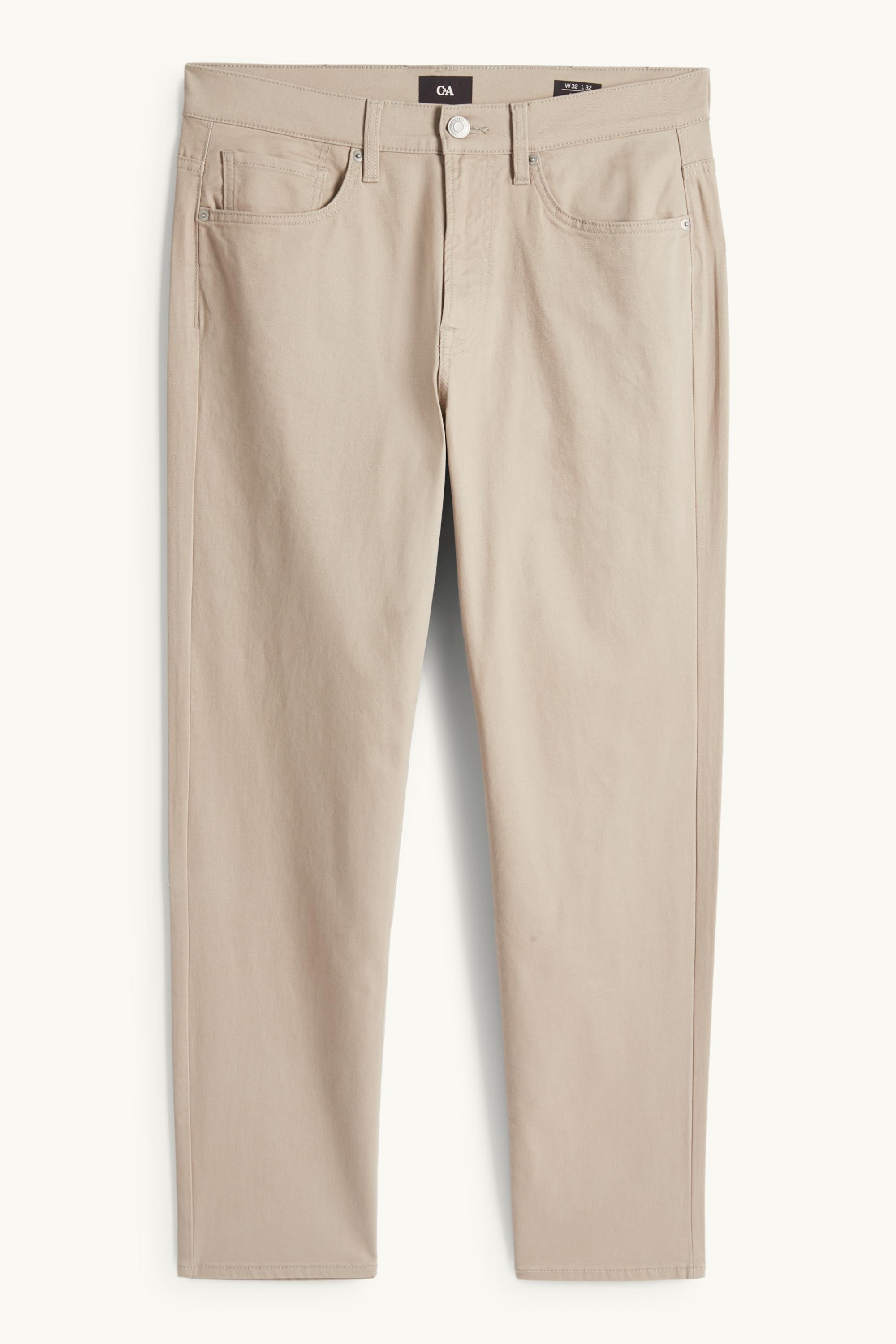 Trousers - regular fit taupe