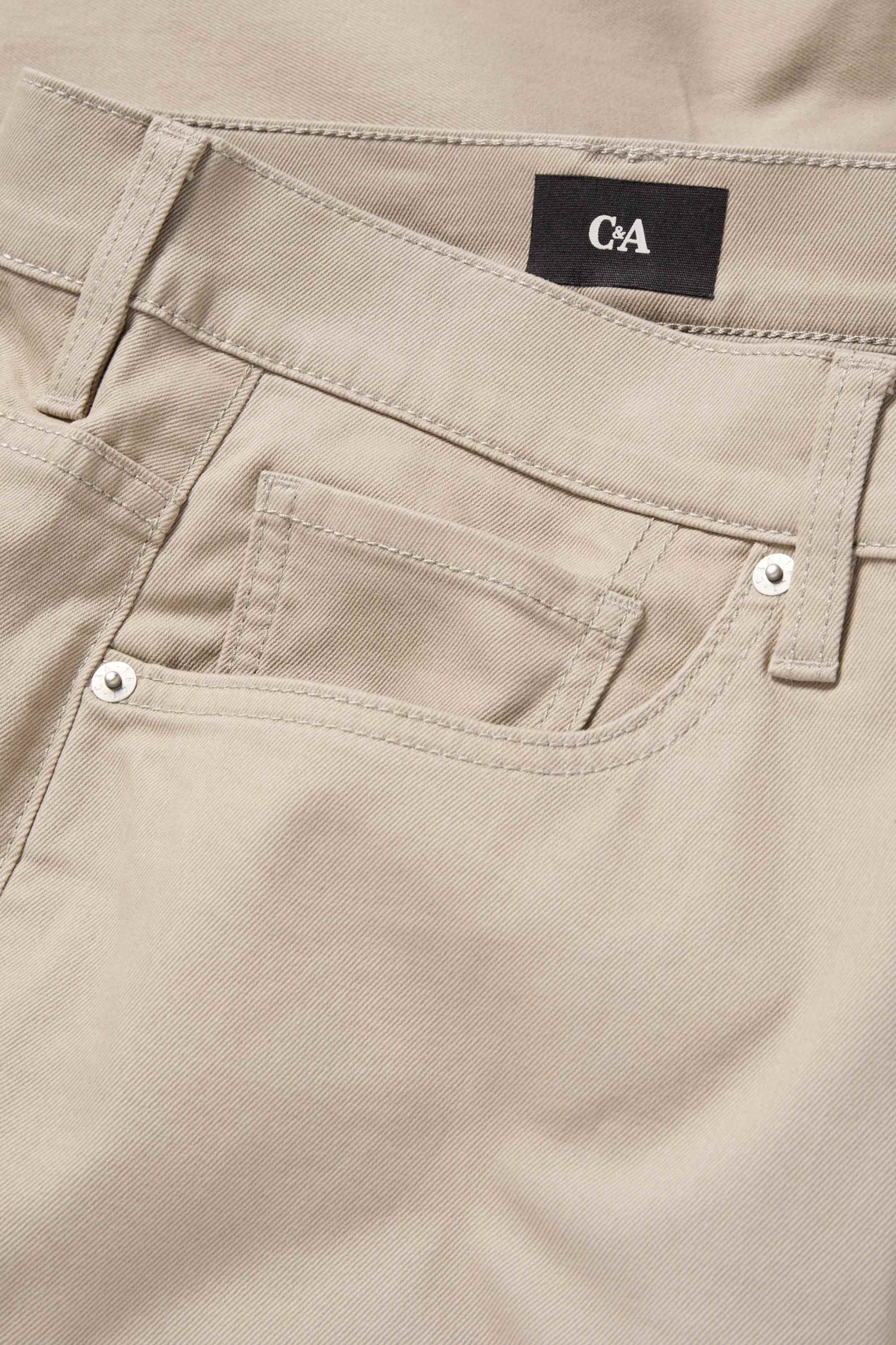 Trousers - regular fit taupe