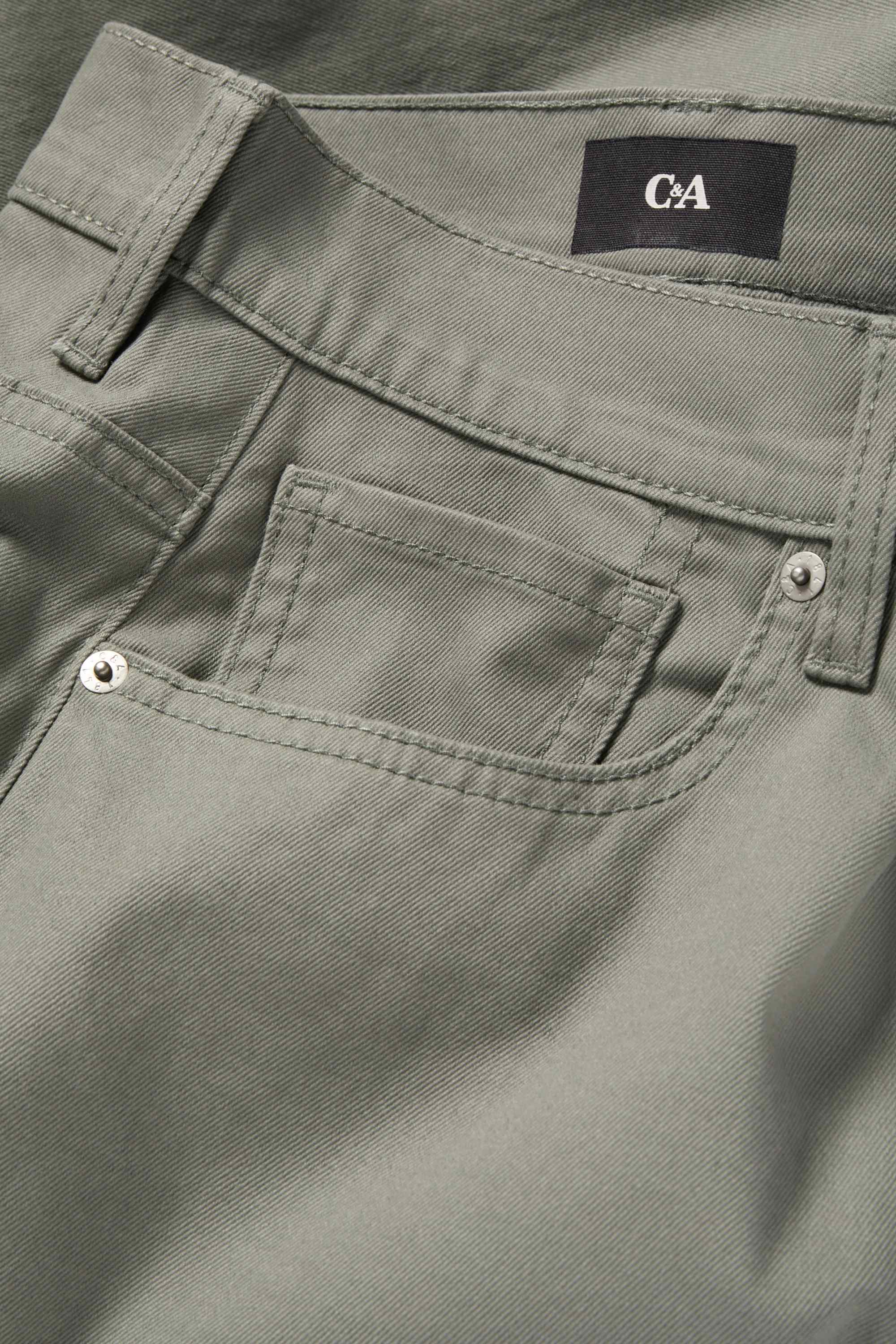 Trousers - regular fit green