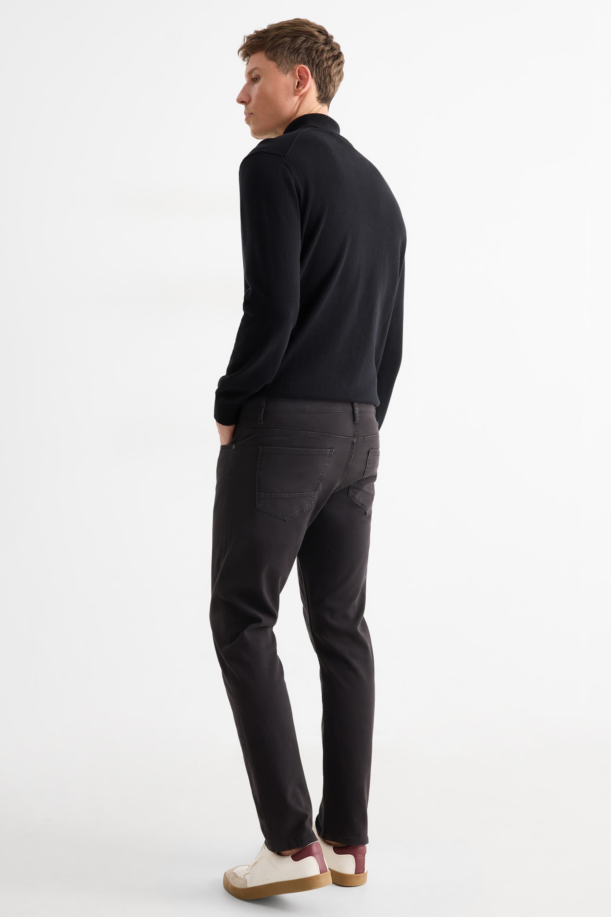 Trousers - slim fit - LYCRA® black