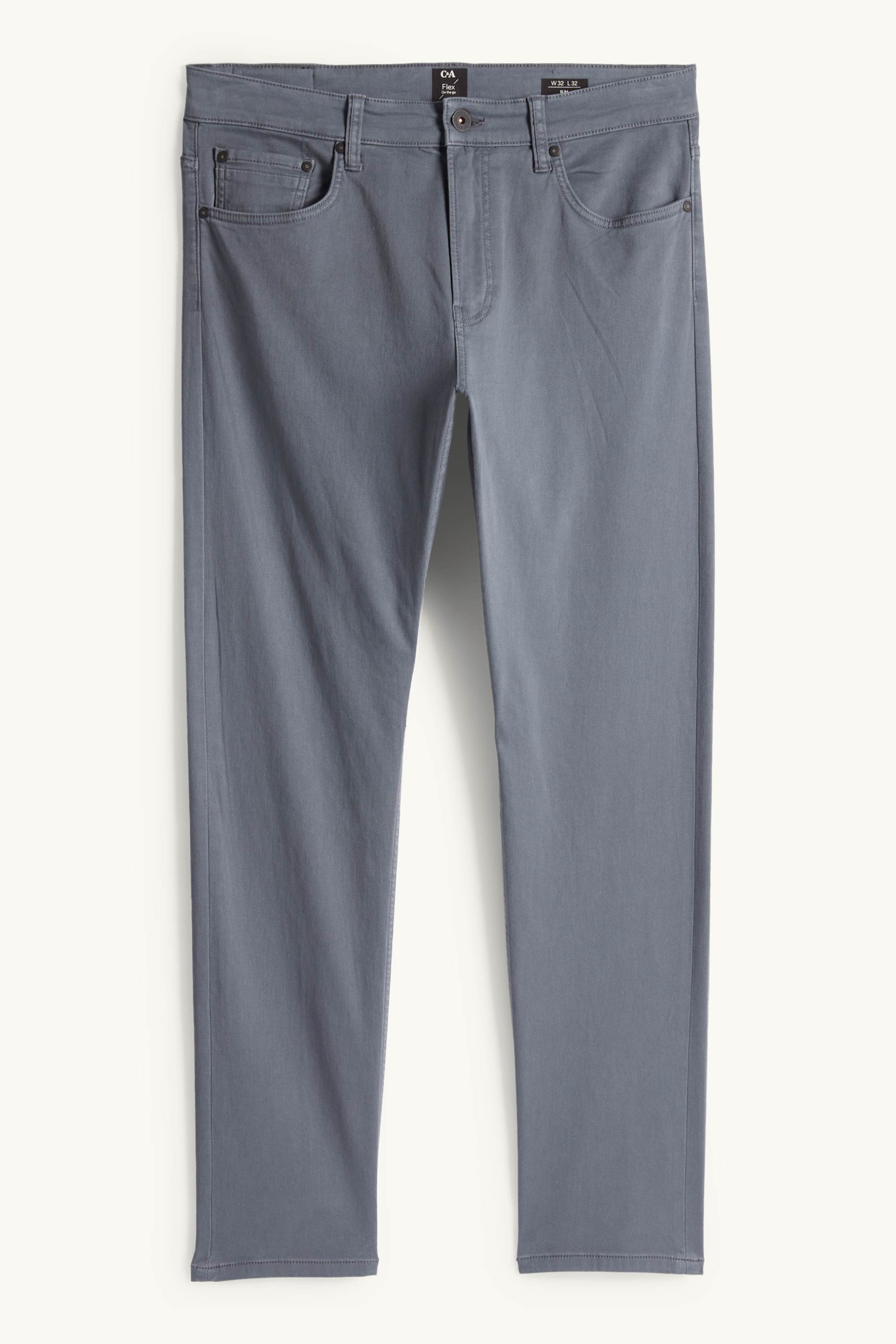 Trousers - slim fit - LYCRA® denim-light gray