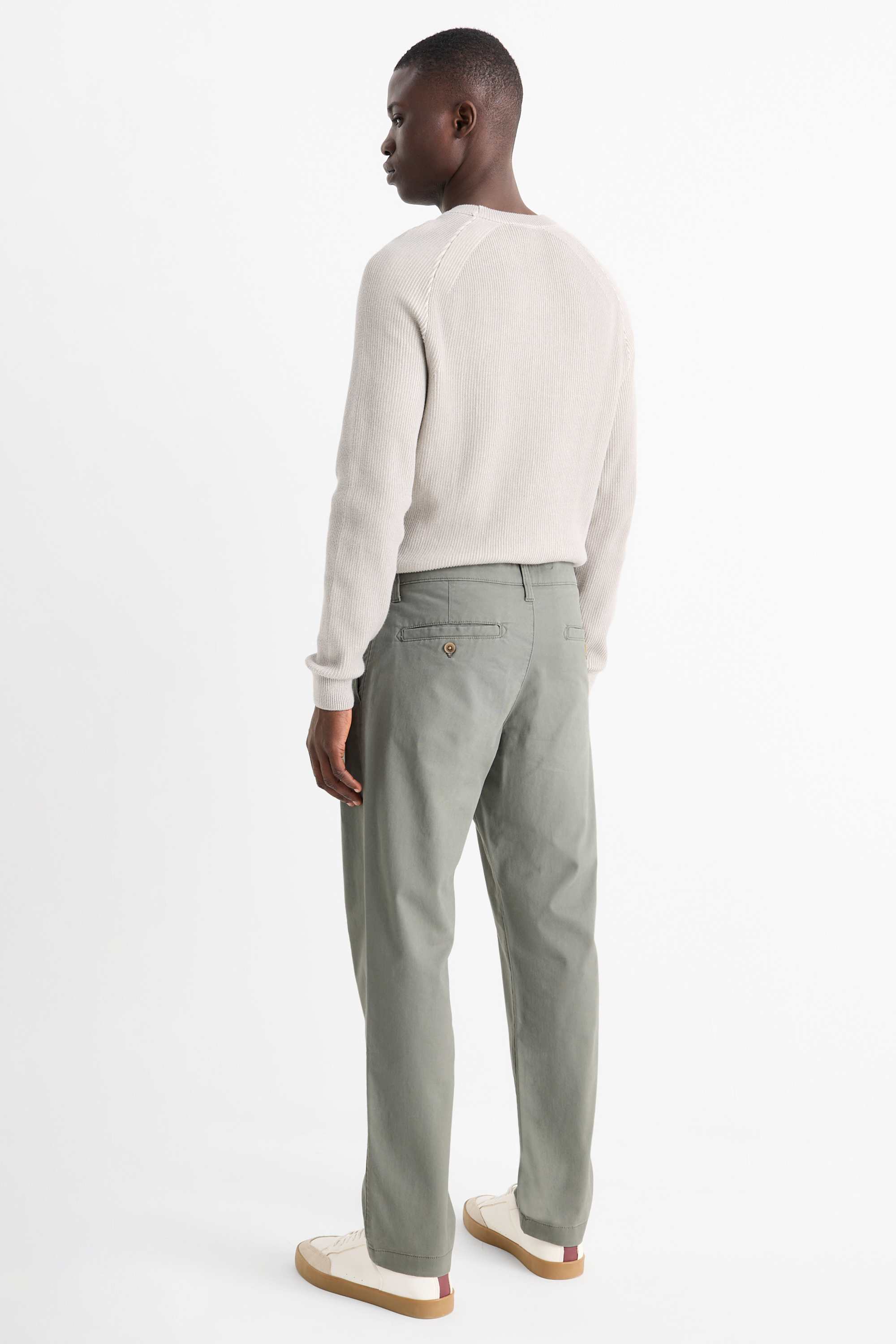 Chinos - regular fit light green