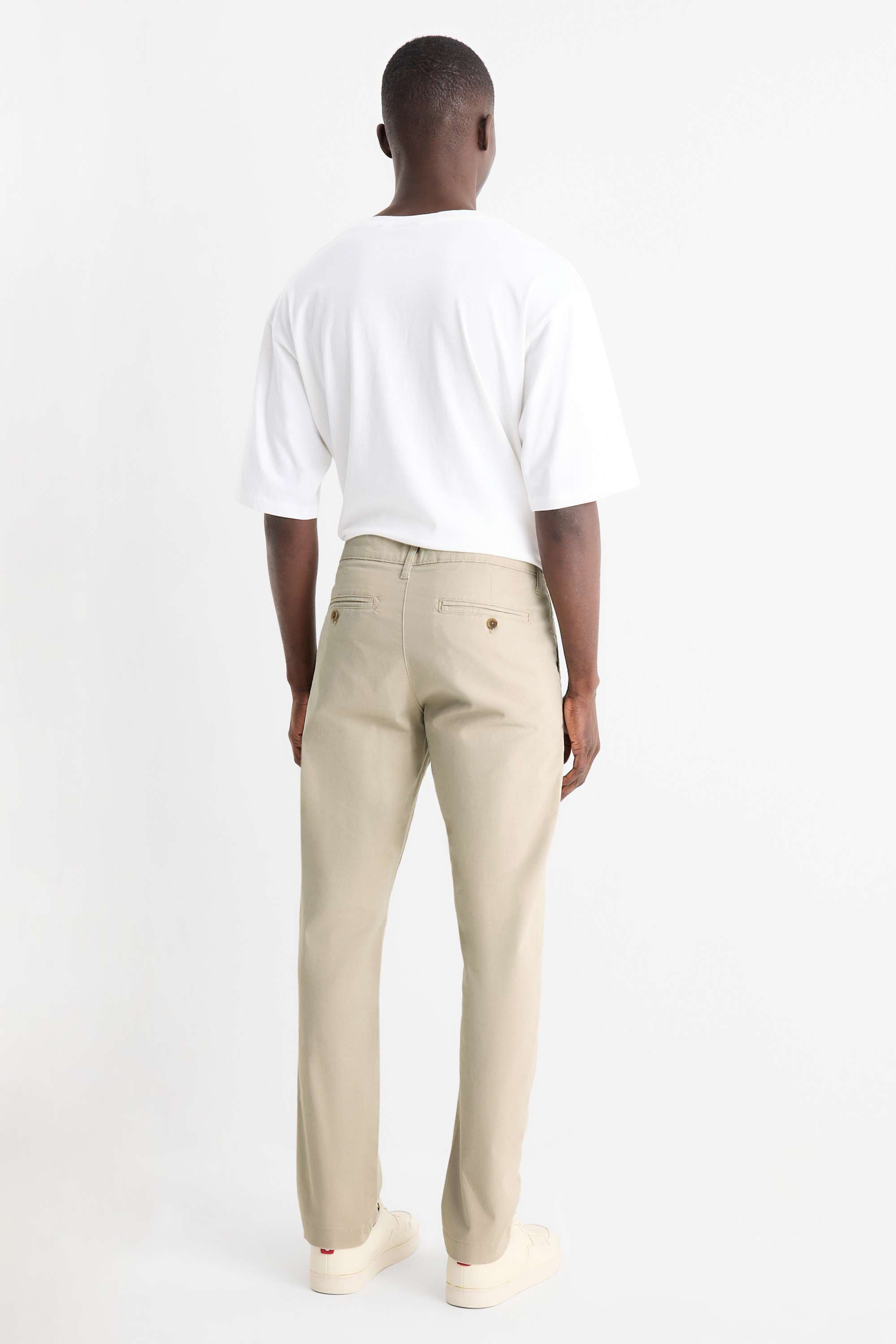 Chinos - slim fit light beige