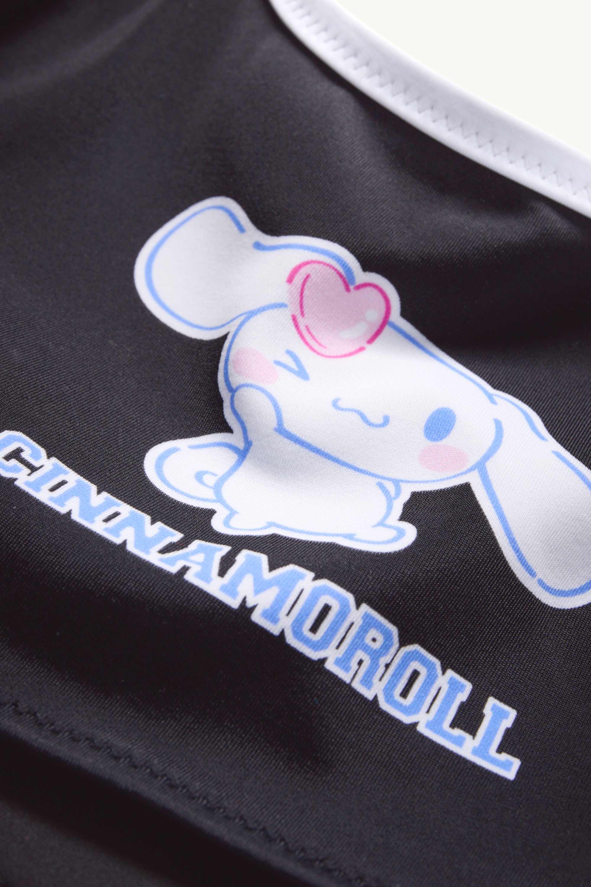 Cinnamoroll - bikini and swim shorts - LYCRA® XTRA LIFE™ black