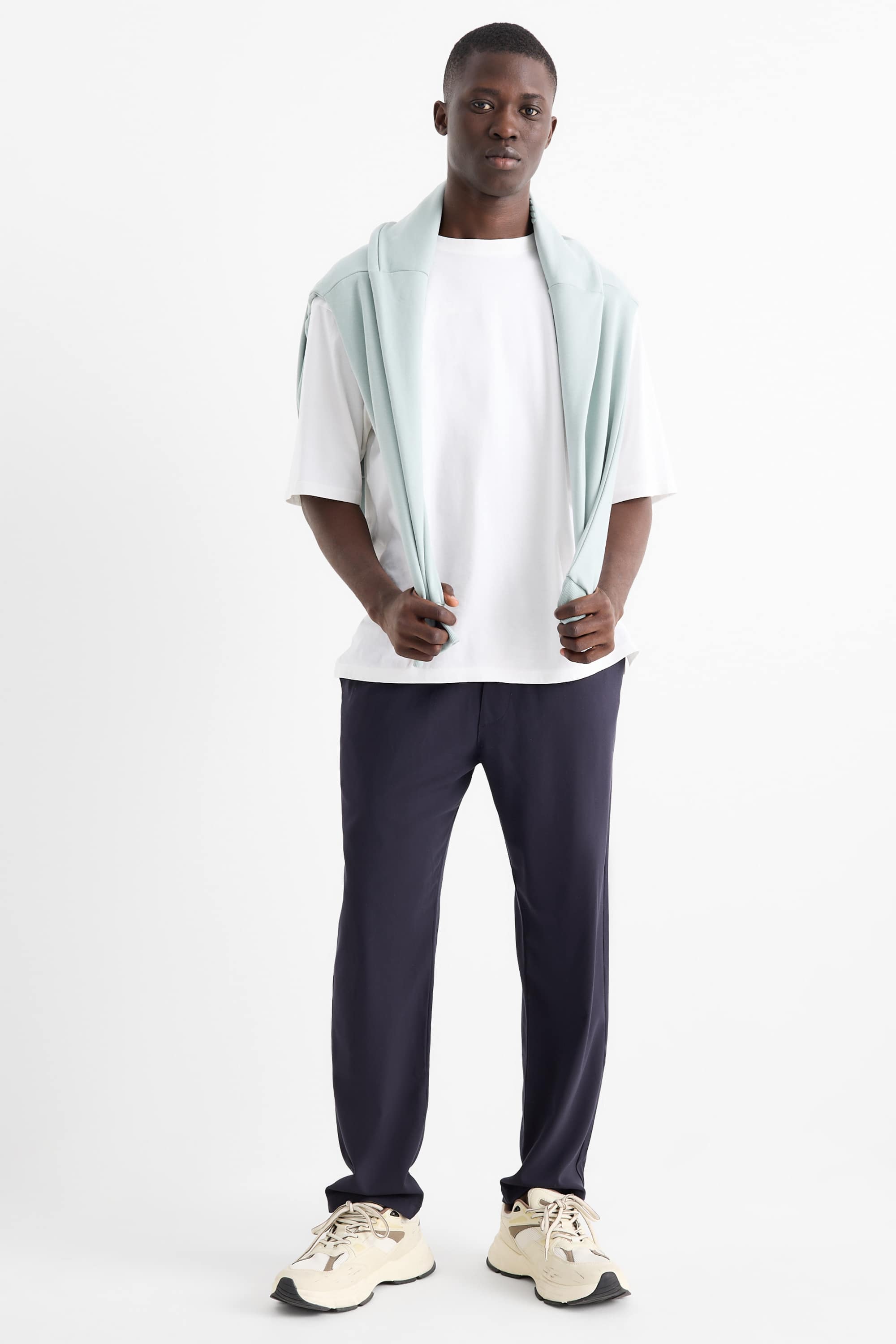 Chinos - tapered fit dark blue