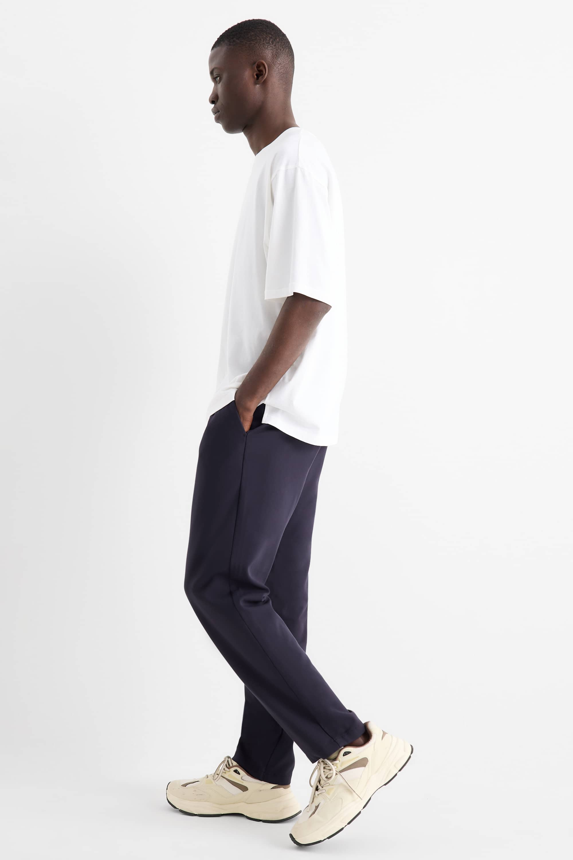 Chinos - tapered fit dark blue
