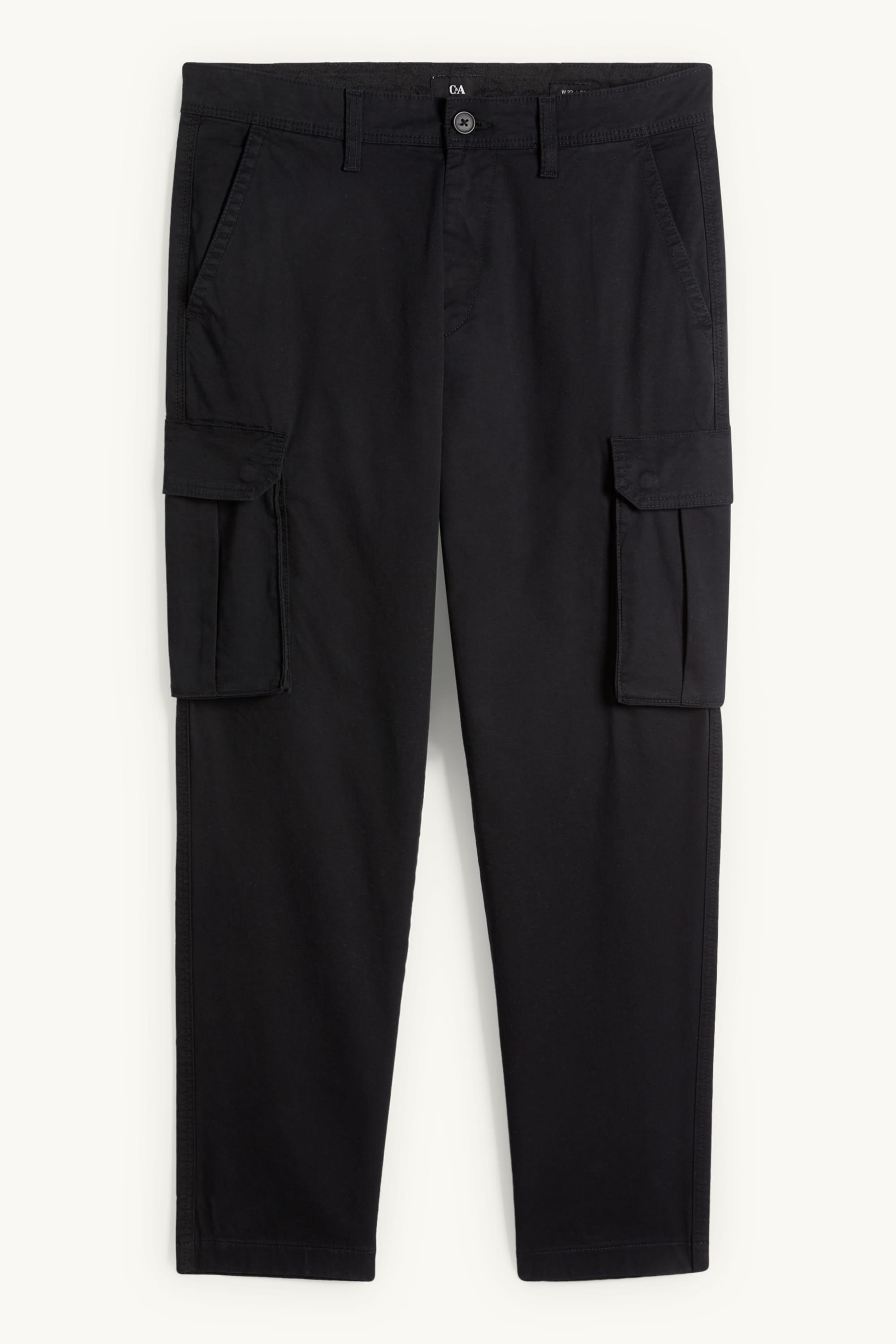 Cargo trousers - tapered fit black