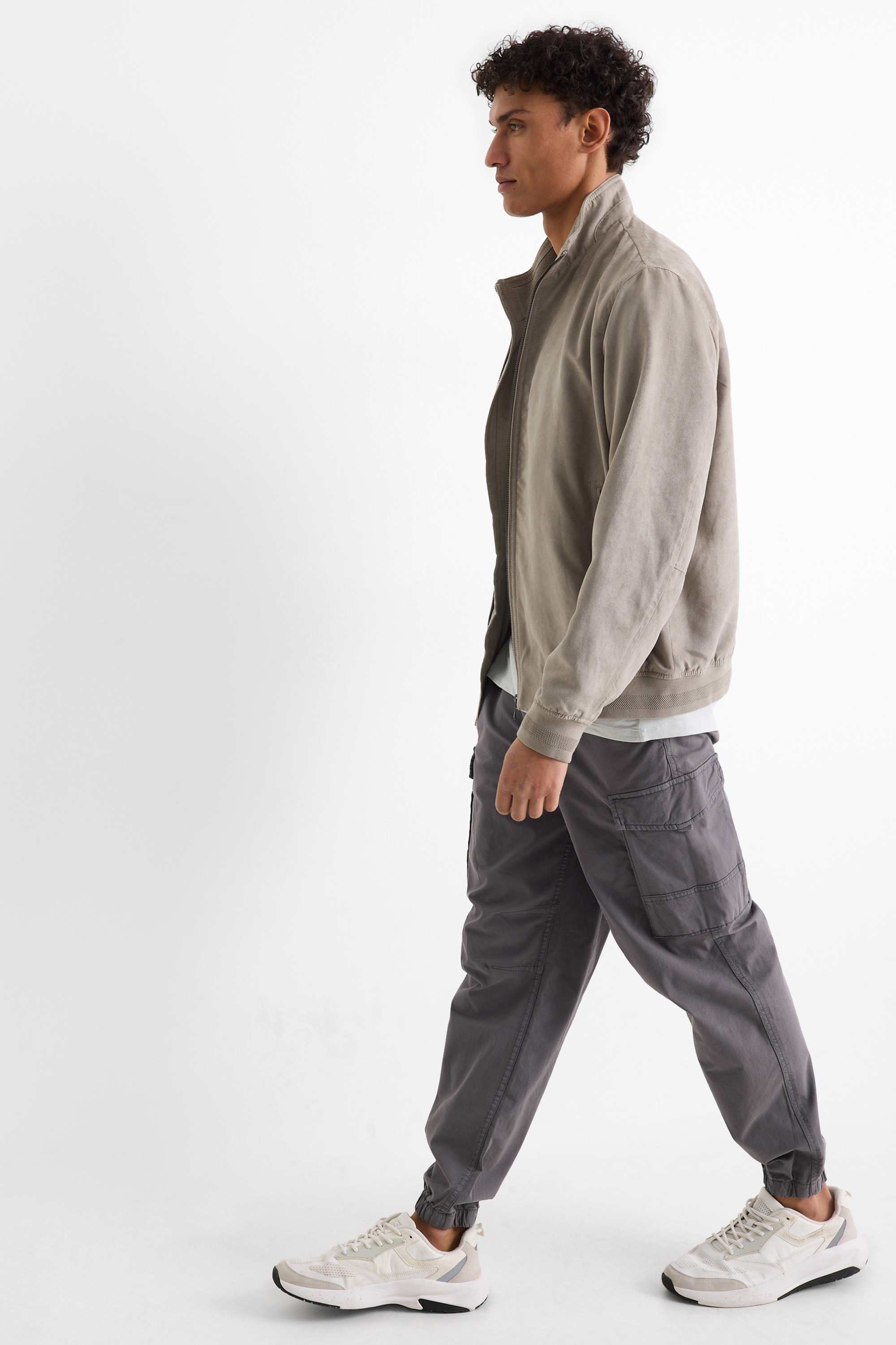 Cargo trousers - relaxed fit dark gray