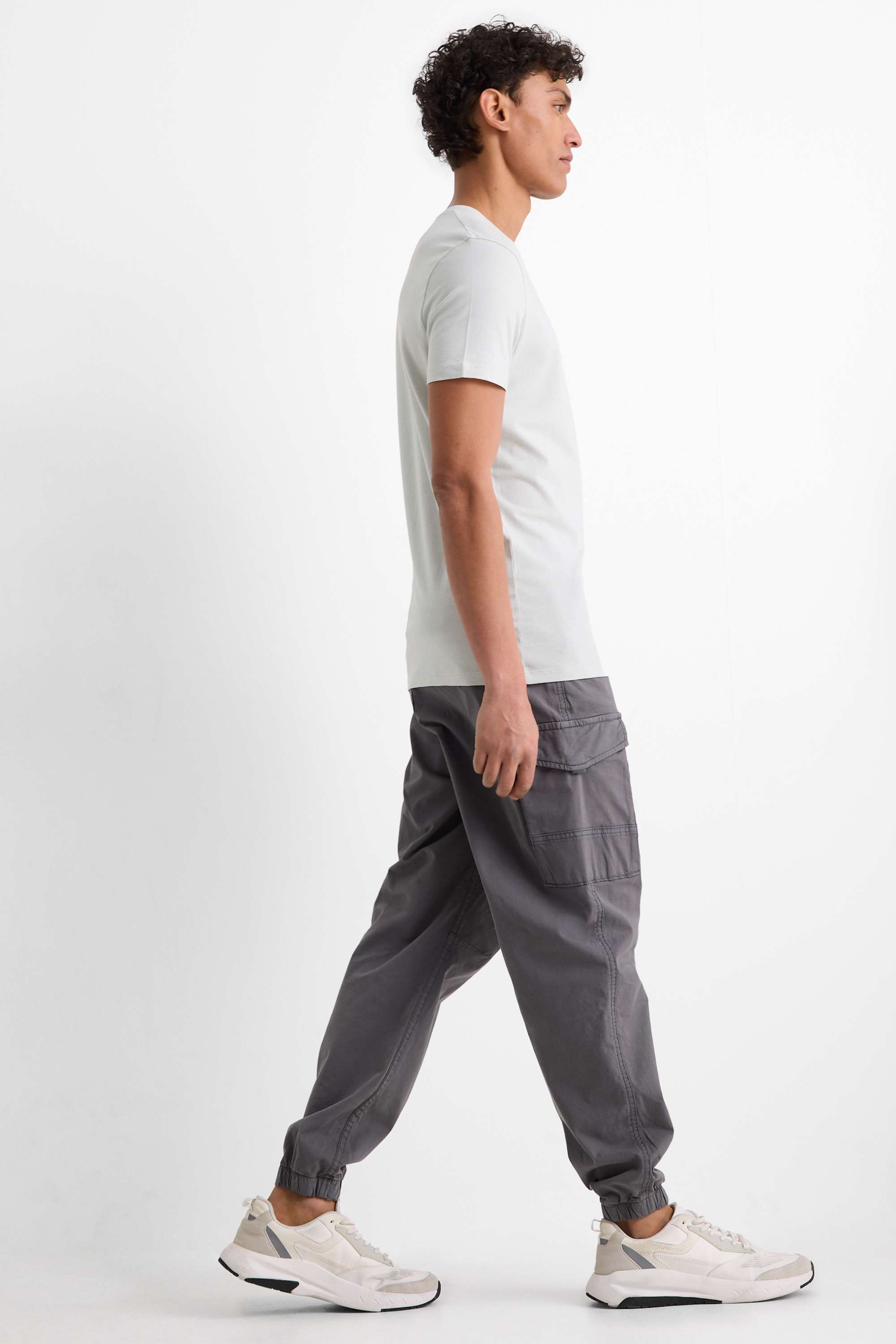 Cargo trousers - relaxed fit dark gray