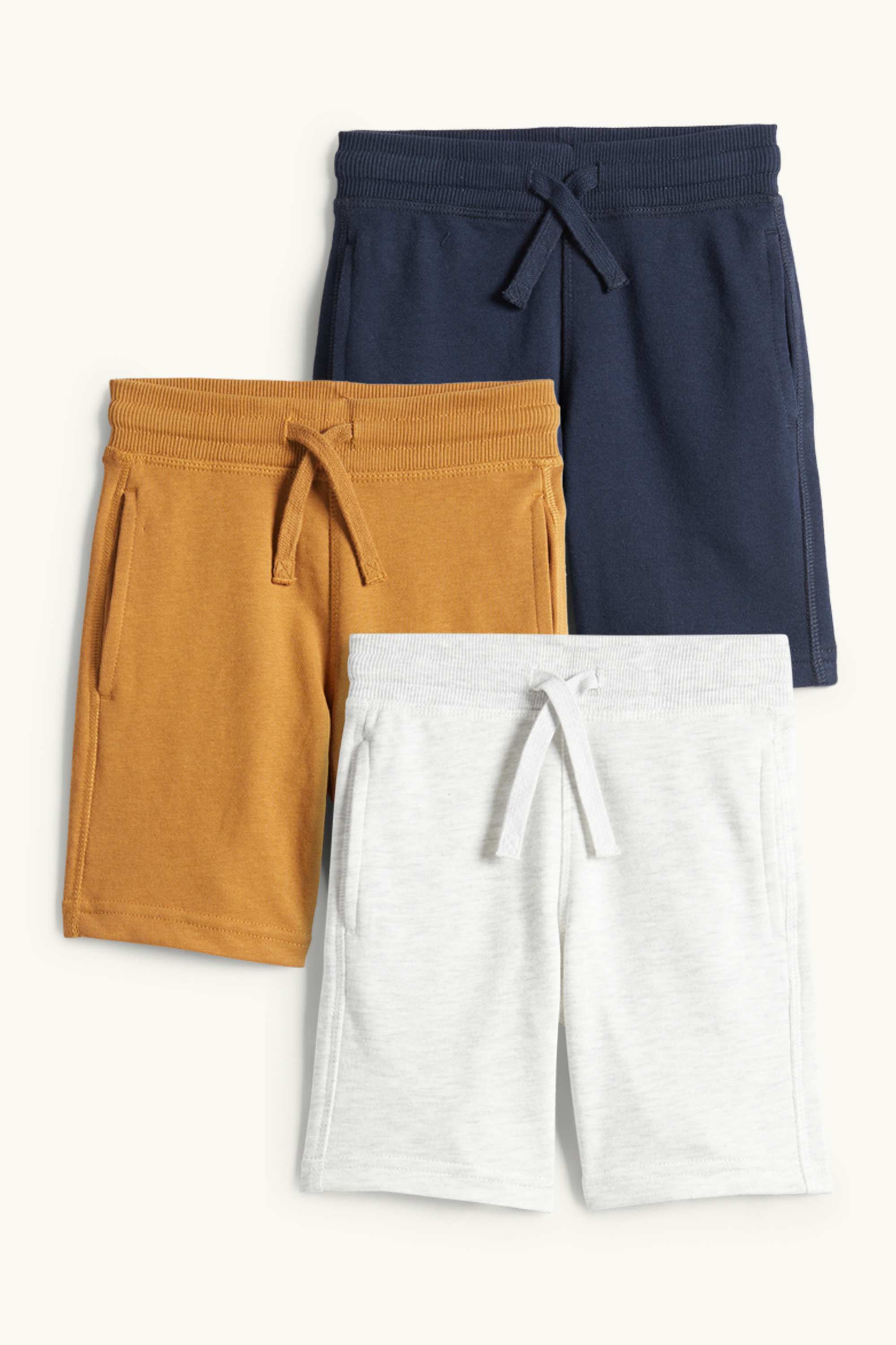 Multipack of 3 - sweat shorts light gray / dark blue