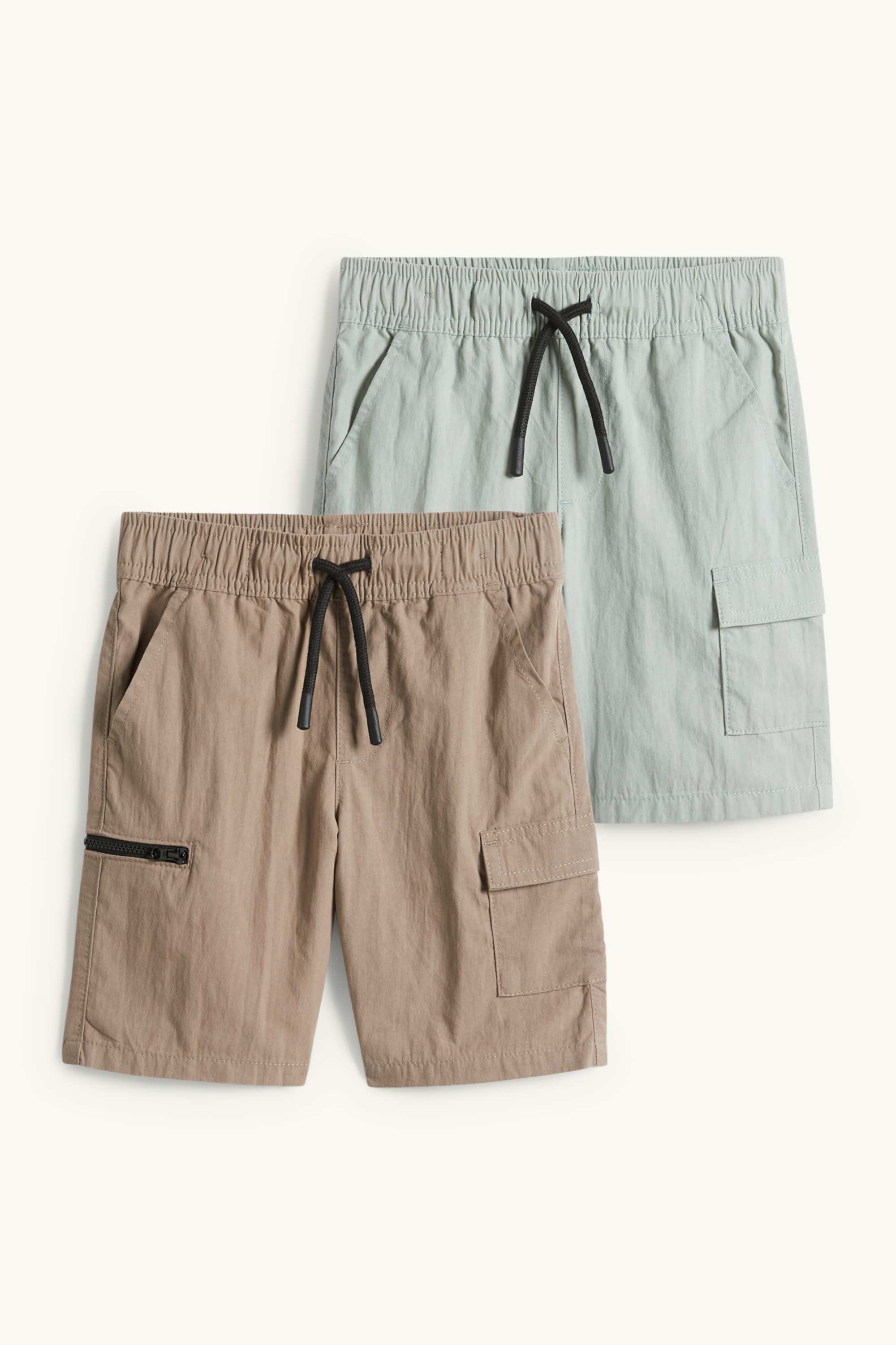 Multipack of 2 - cargo Bermuda shorts light brown