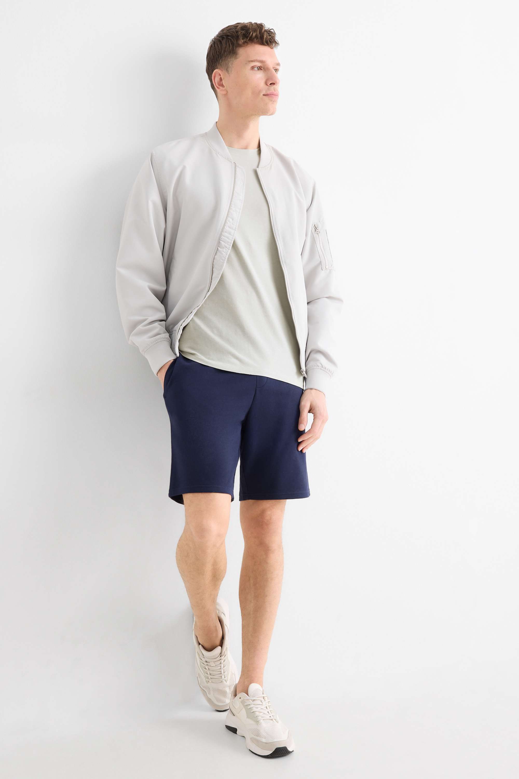 T-shirt - slim fit - Flex light gray (2)