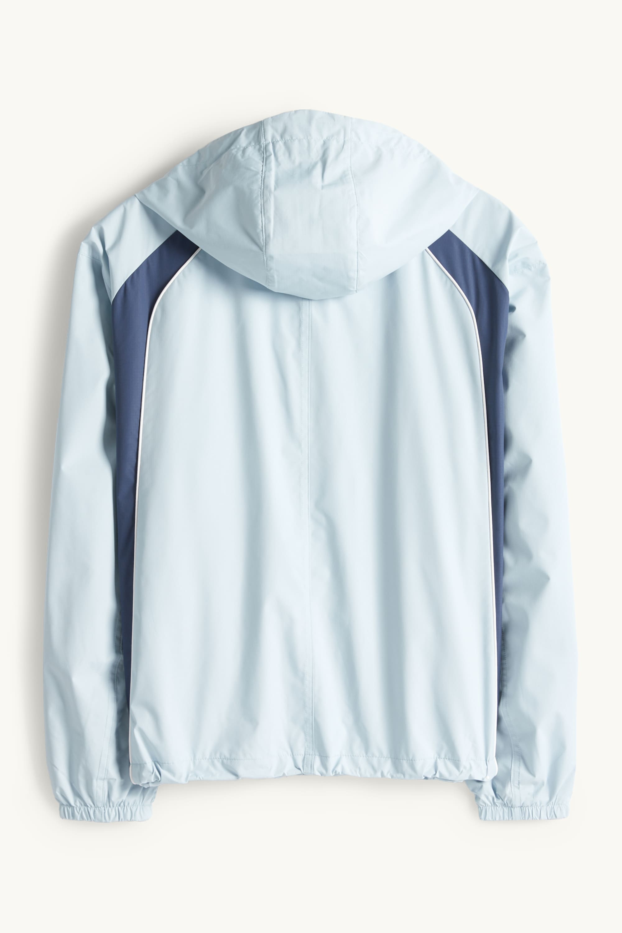 Jacket with hood - water-repellent light blue