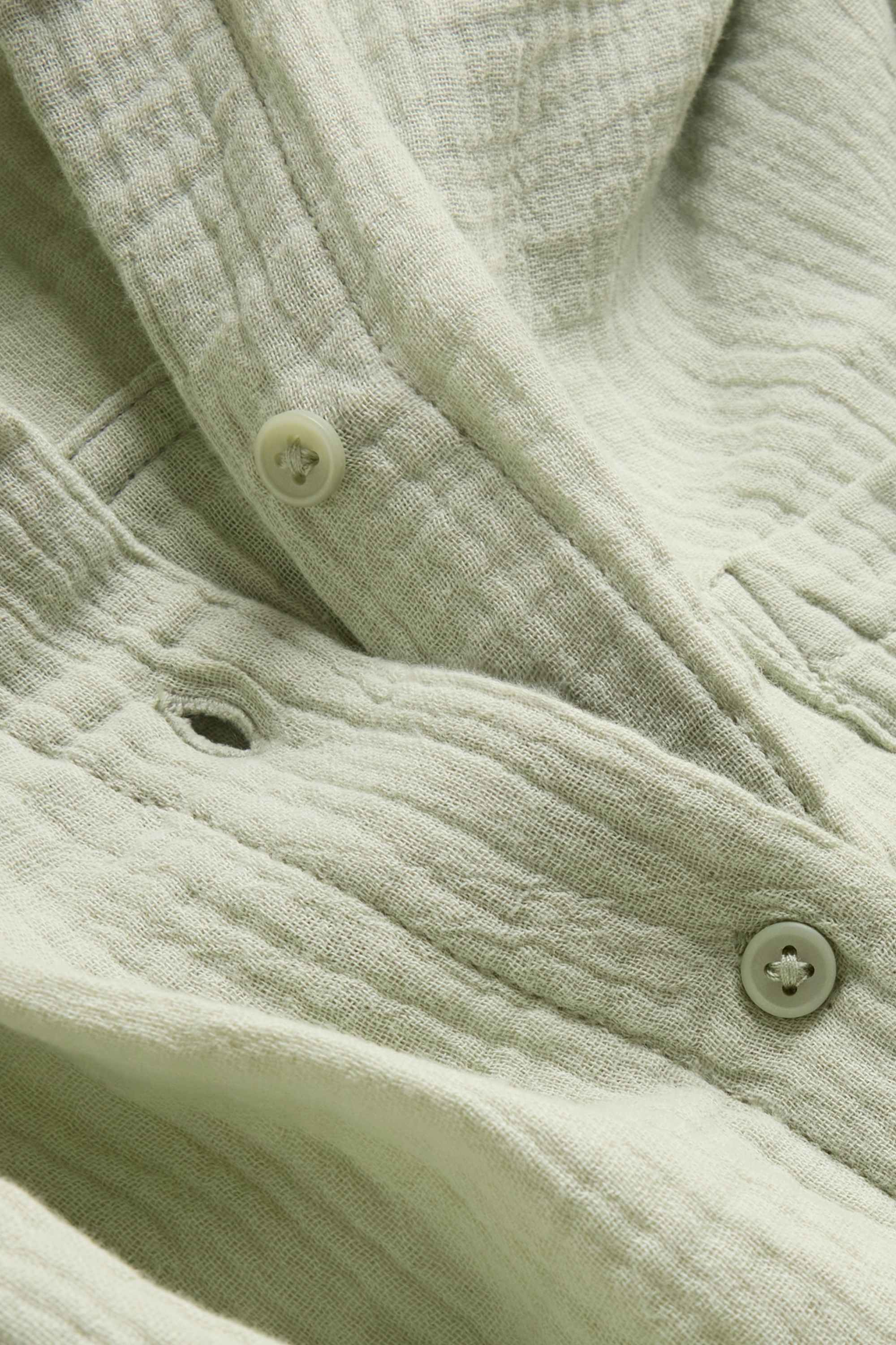 Cheesecloth blouse light green