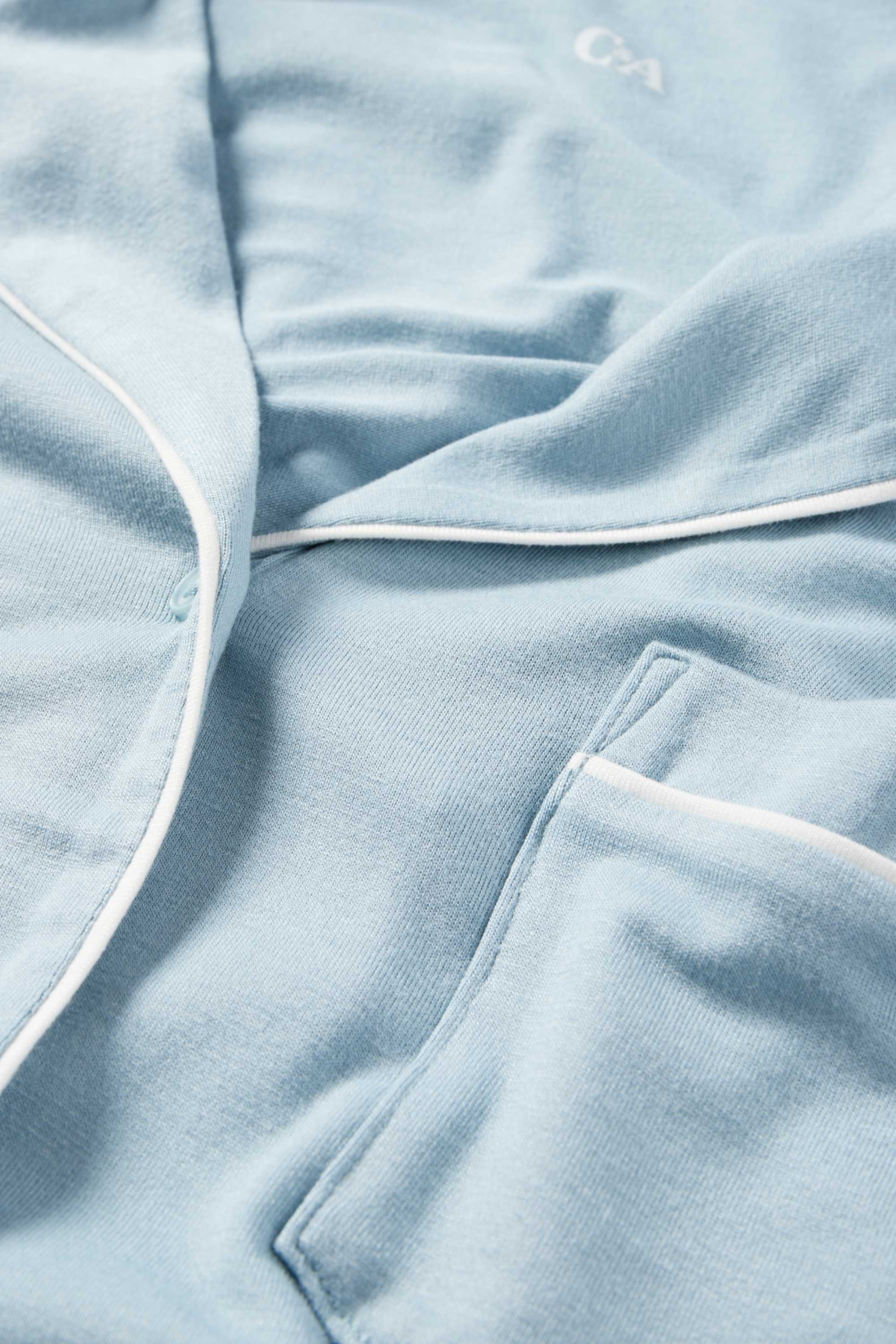 Viscose nightdress light blue
