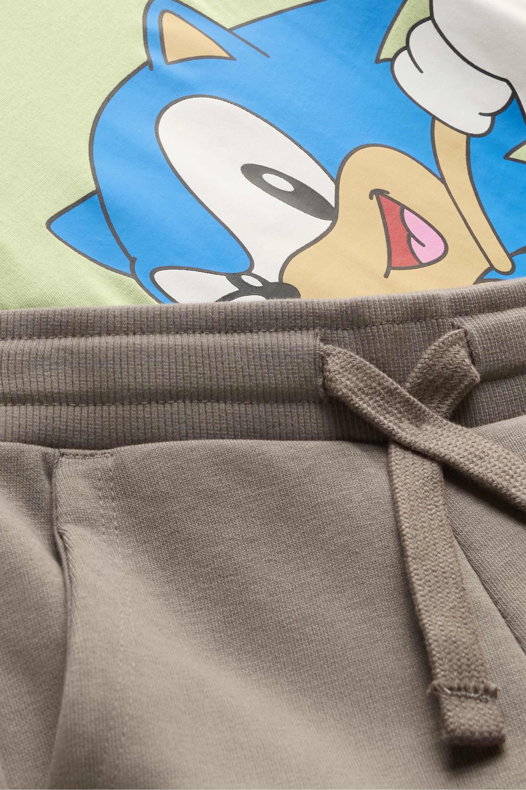 Sonic - set - short sleeve T-shirt and shorts - 2 piece green