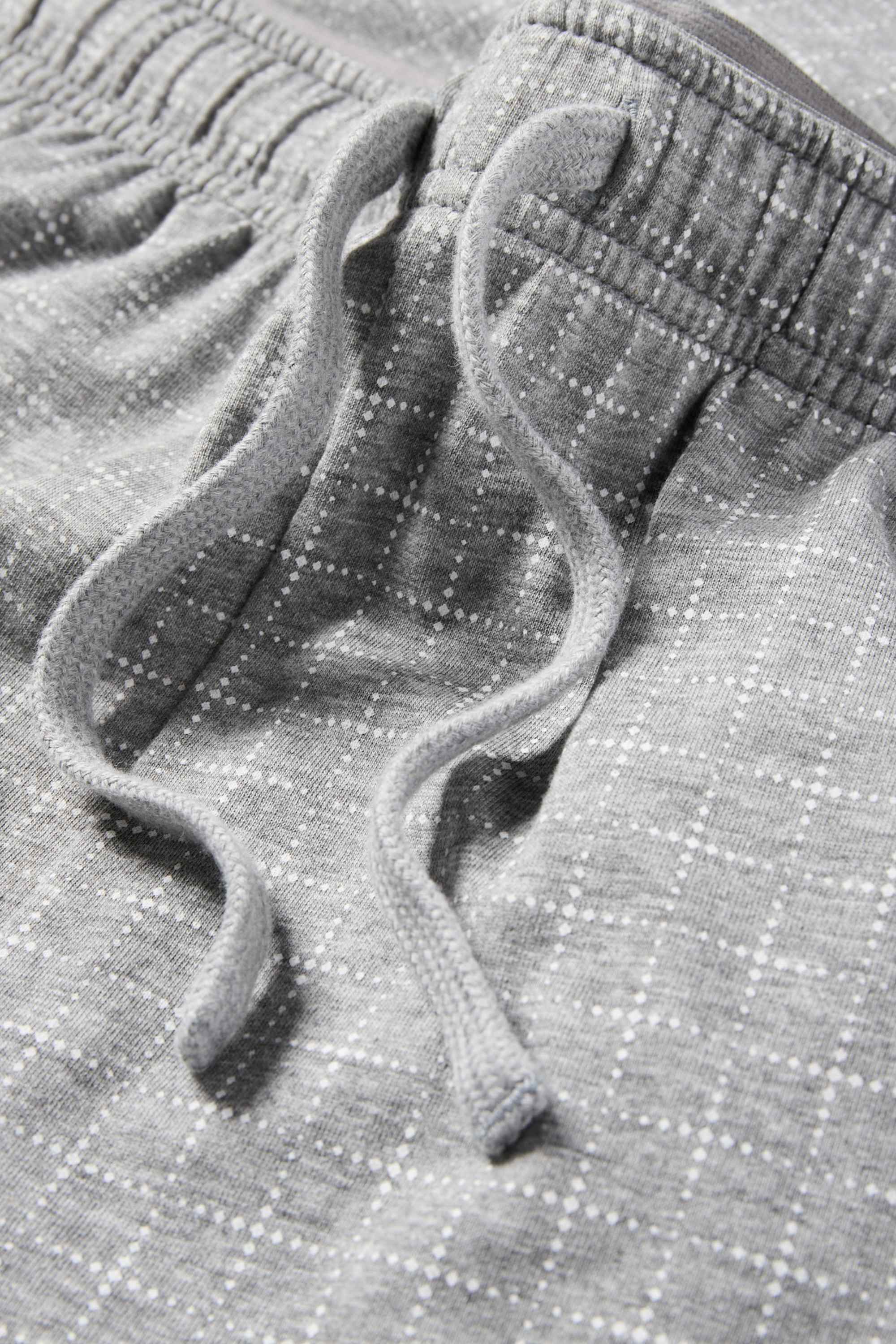 Pyjama shorts - check gray
