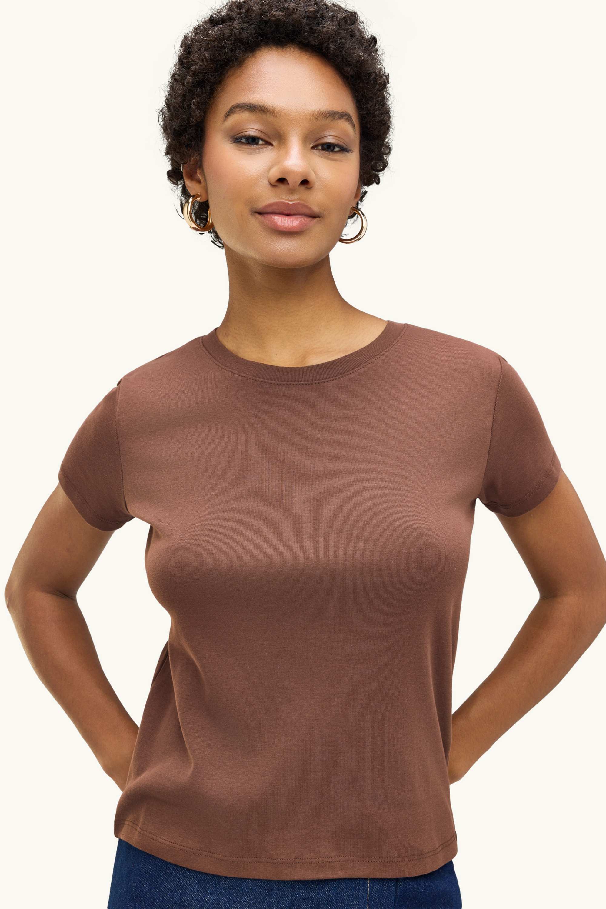 T-shirt - relaxed fit brown