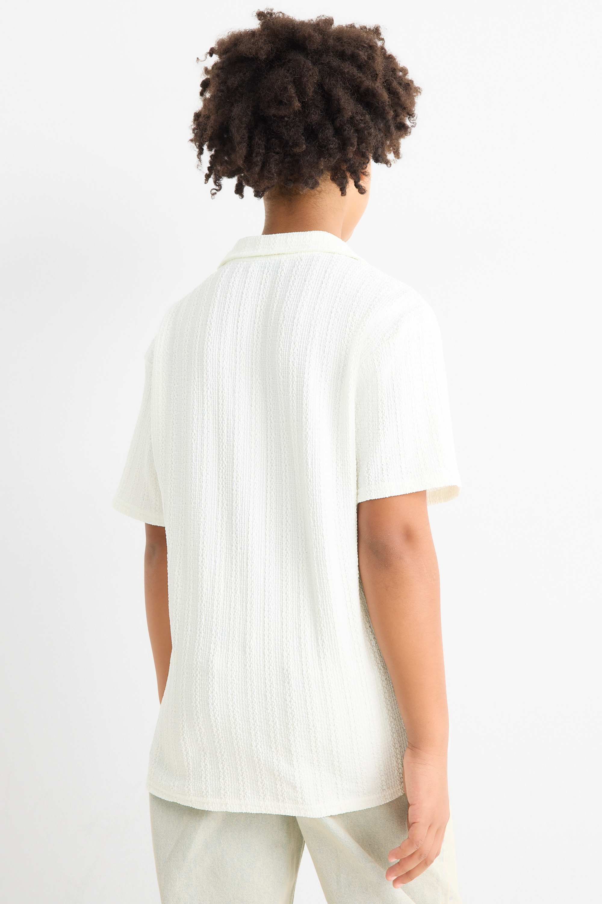 Shirt - textured white