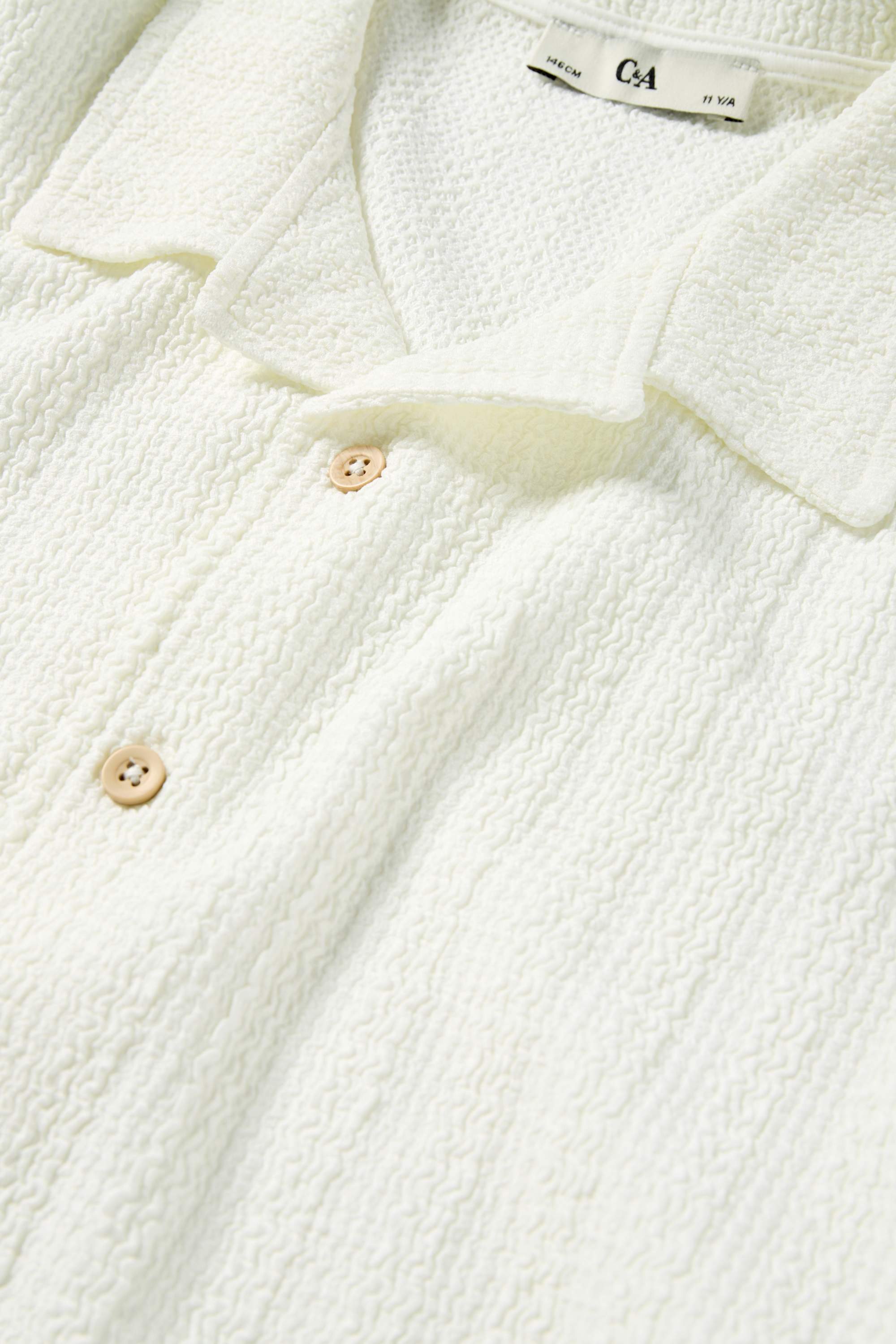 Shirt - textured white
