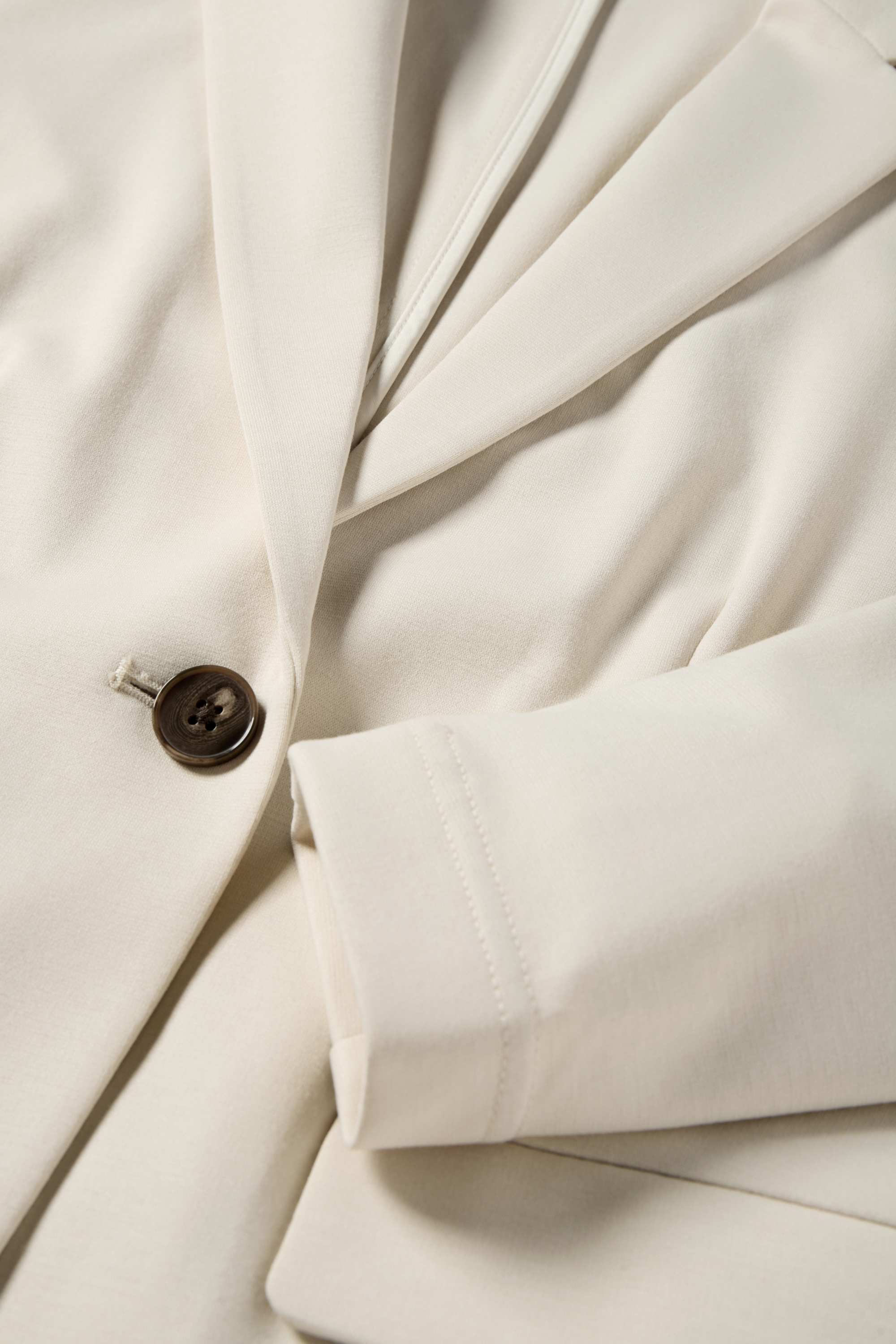 Jersey blazer - regular fit cremewhite