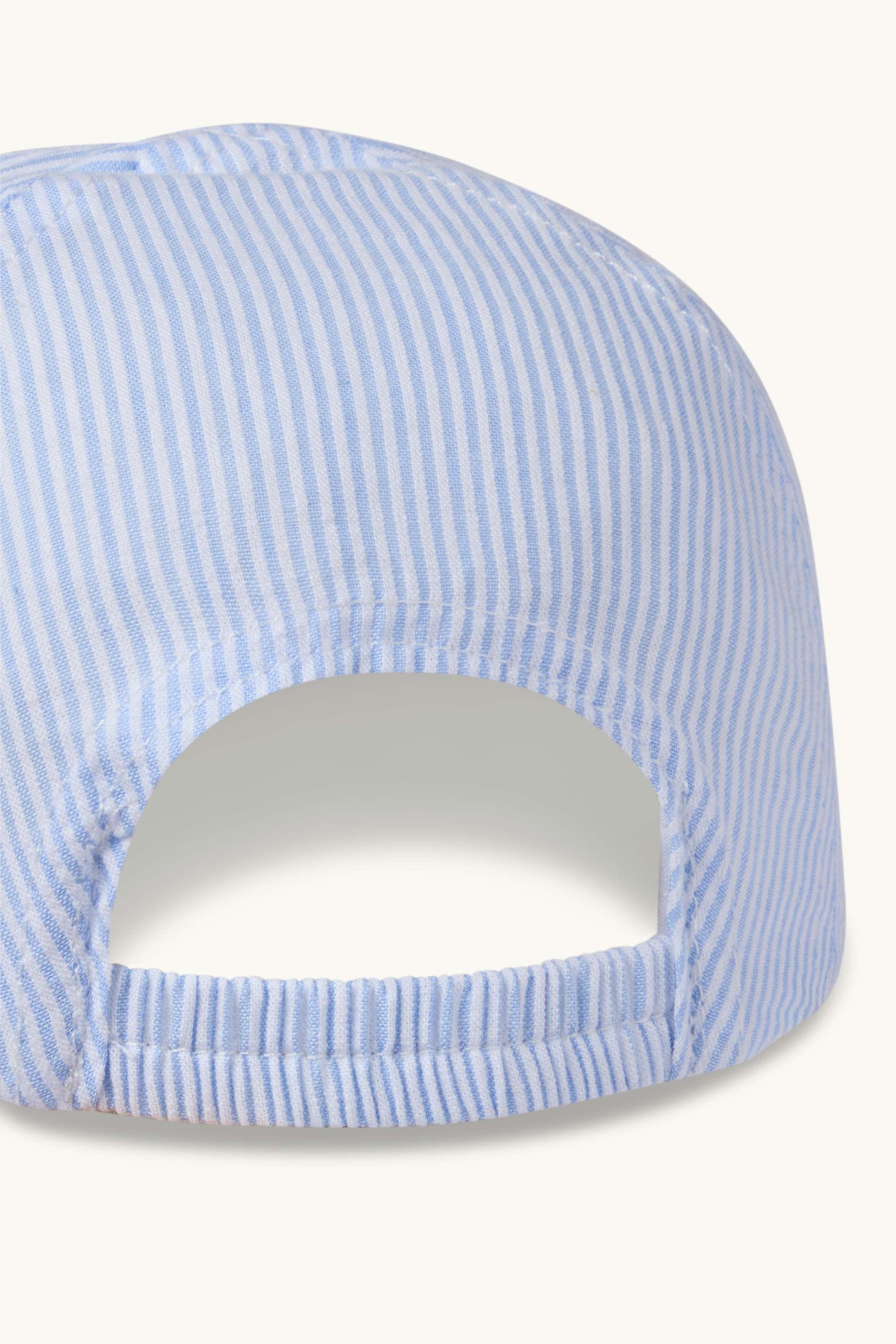 Little ship - baby cap - striped white / light blue