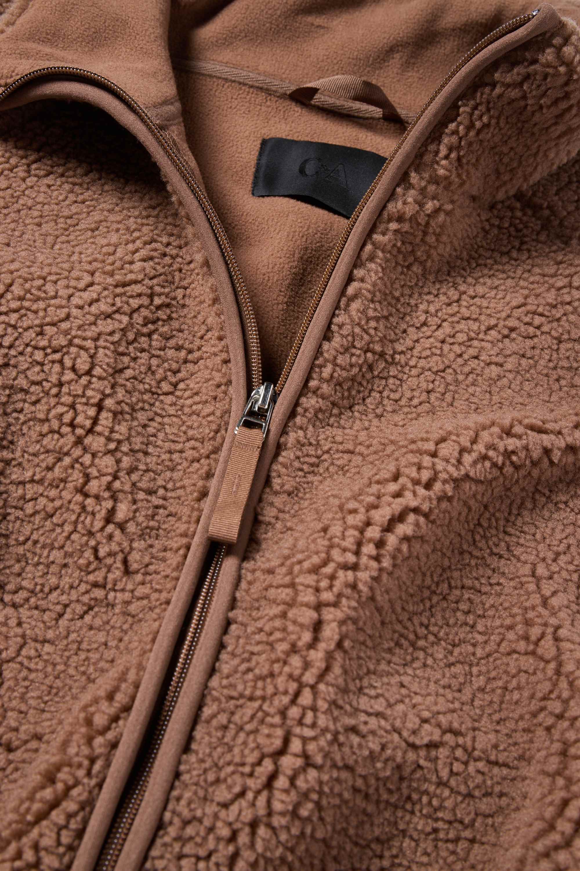 Teddy fur jacket brown