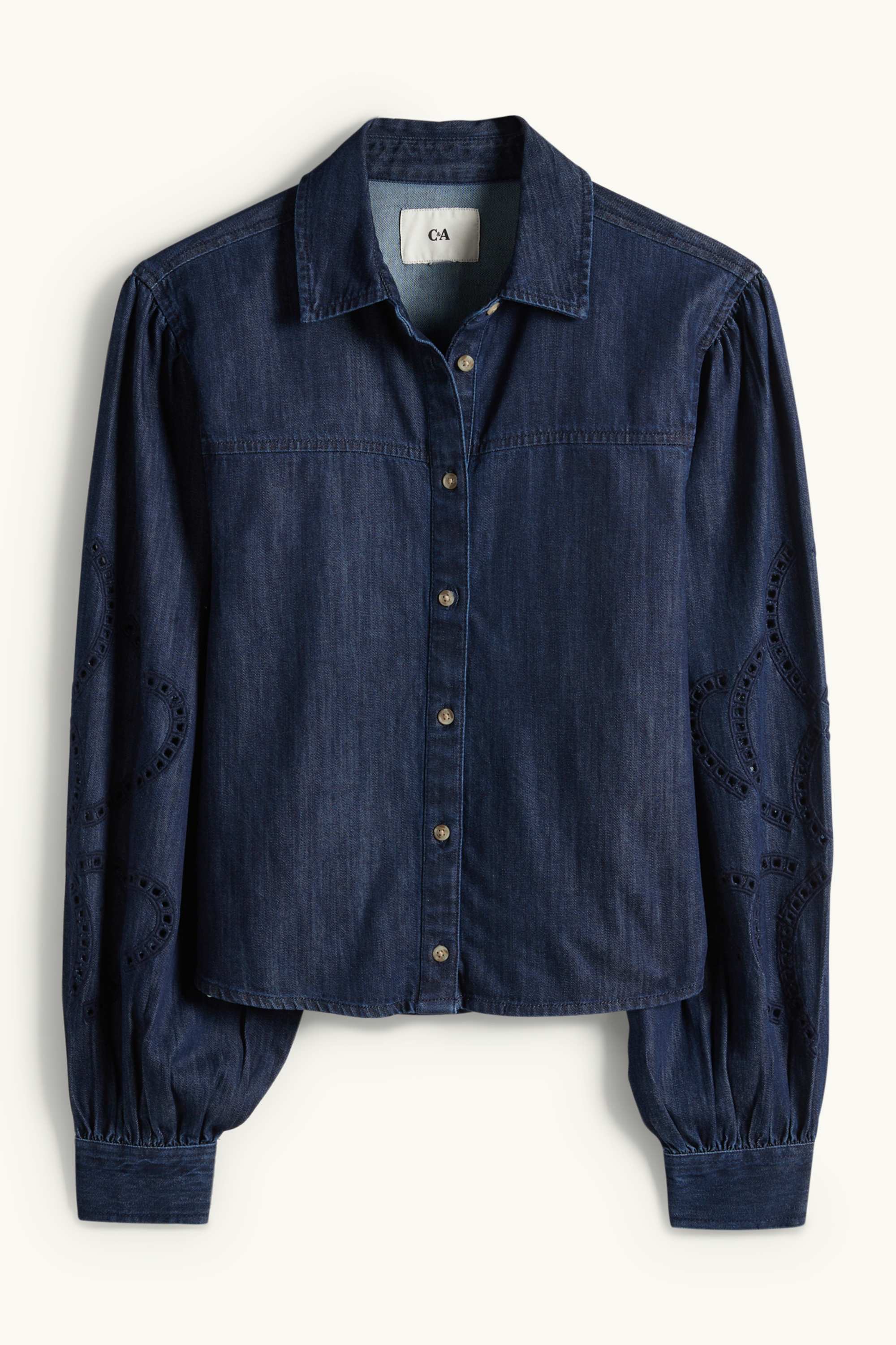 Denim blouse dark blue