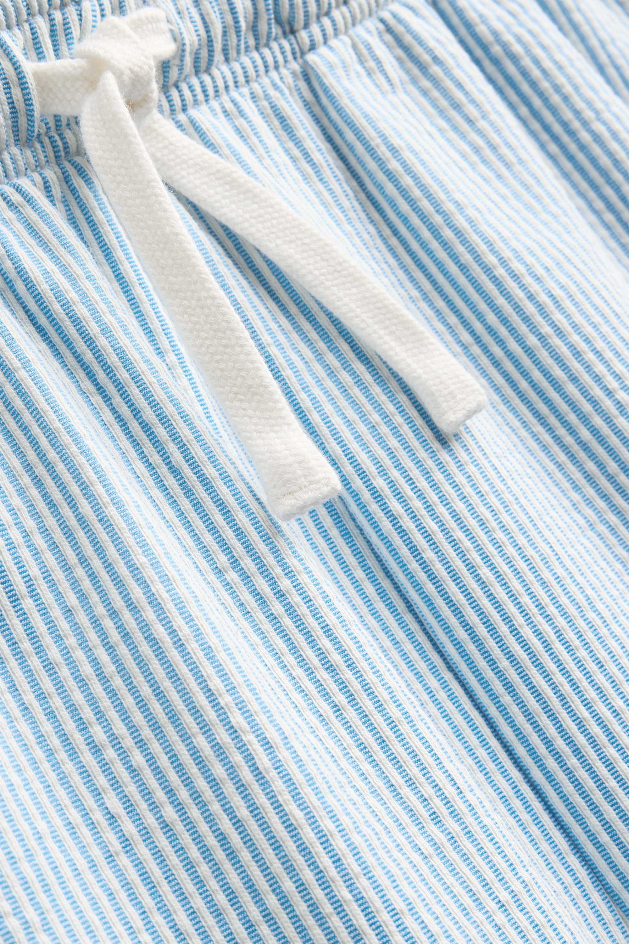 Pyjama shorts - striped blue / white