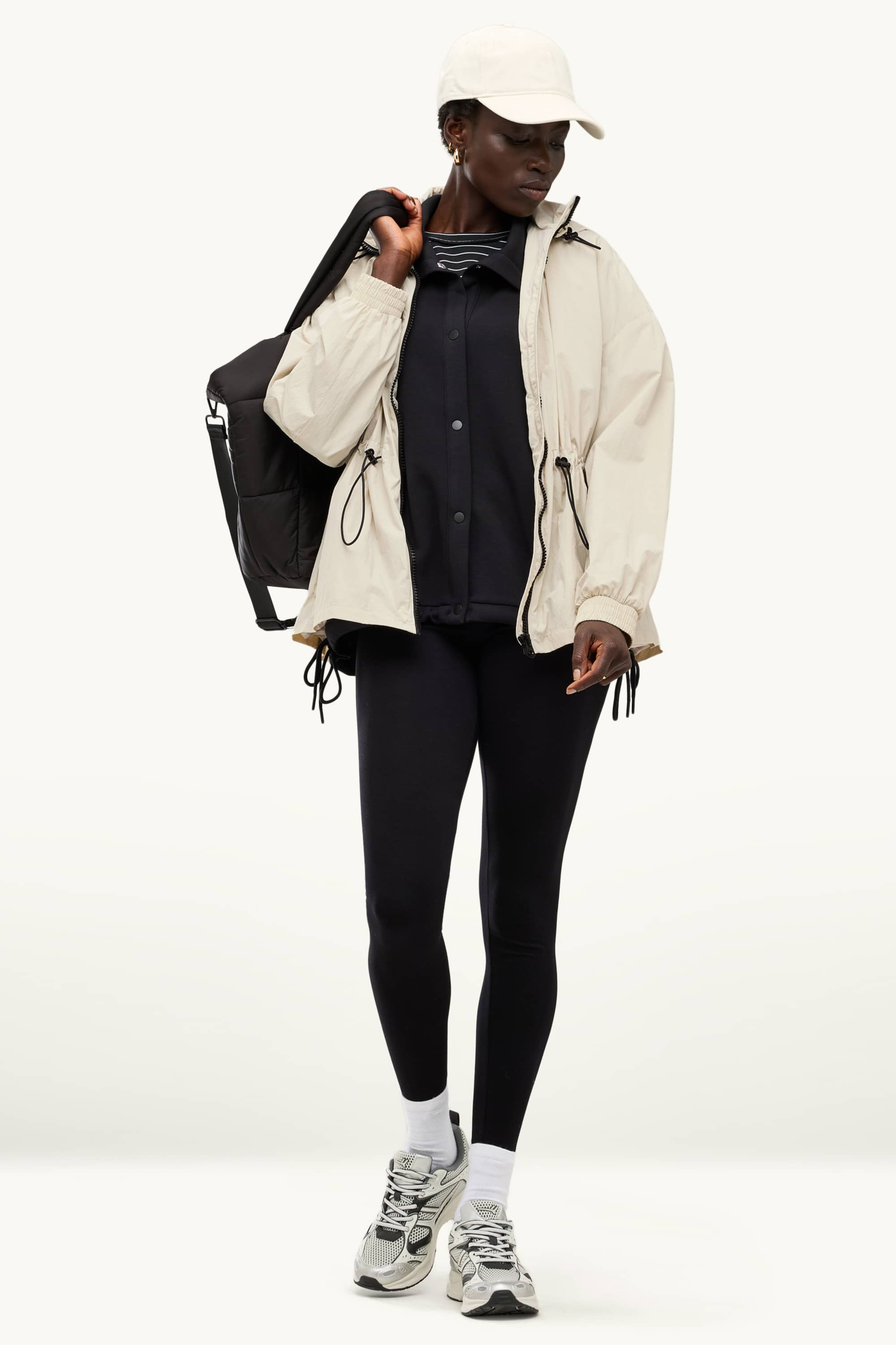 Jacket with hood cremewhite