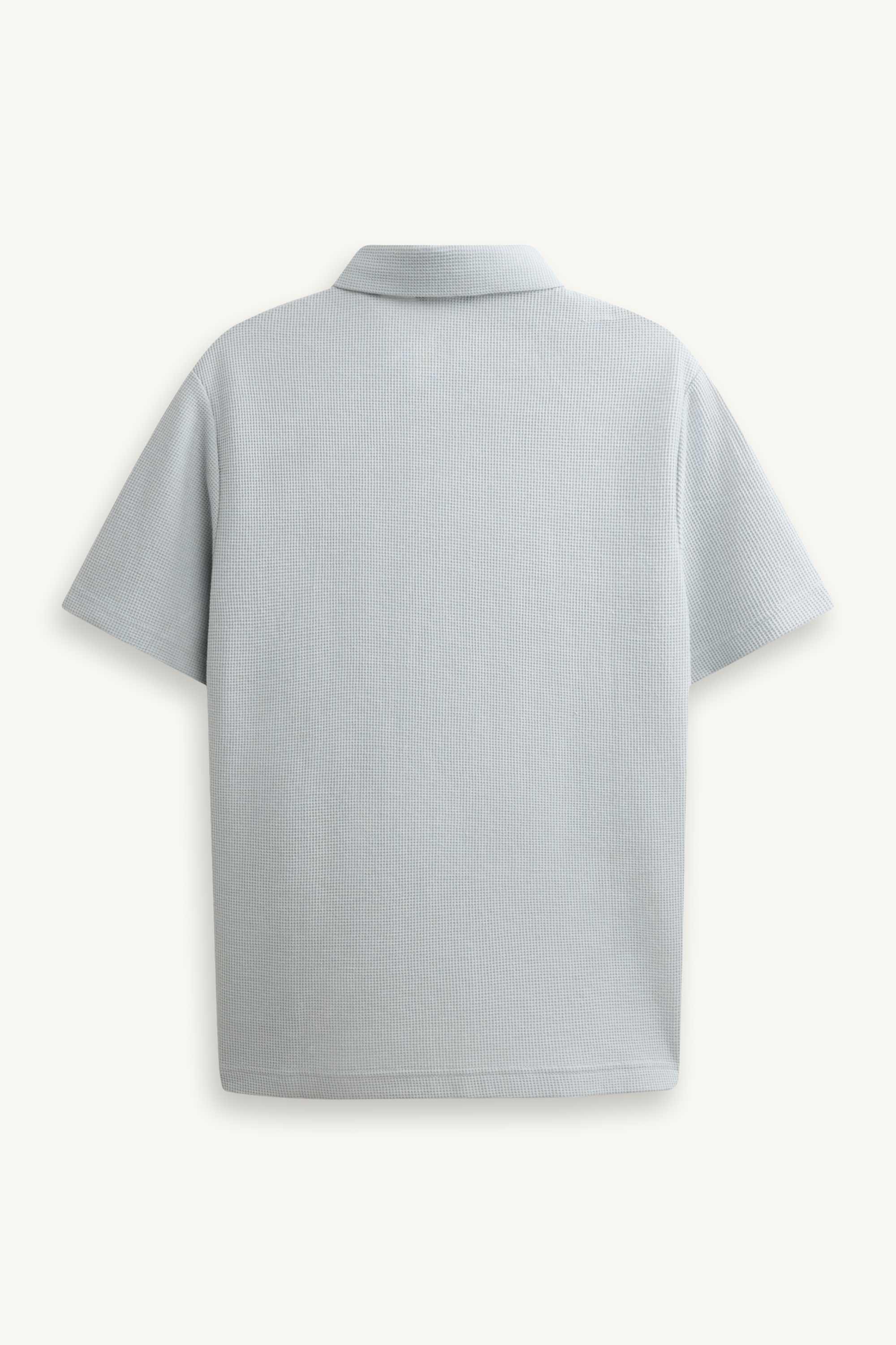 Polo shirt - regular fit - textured gray