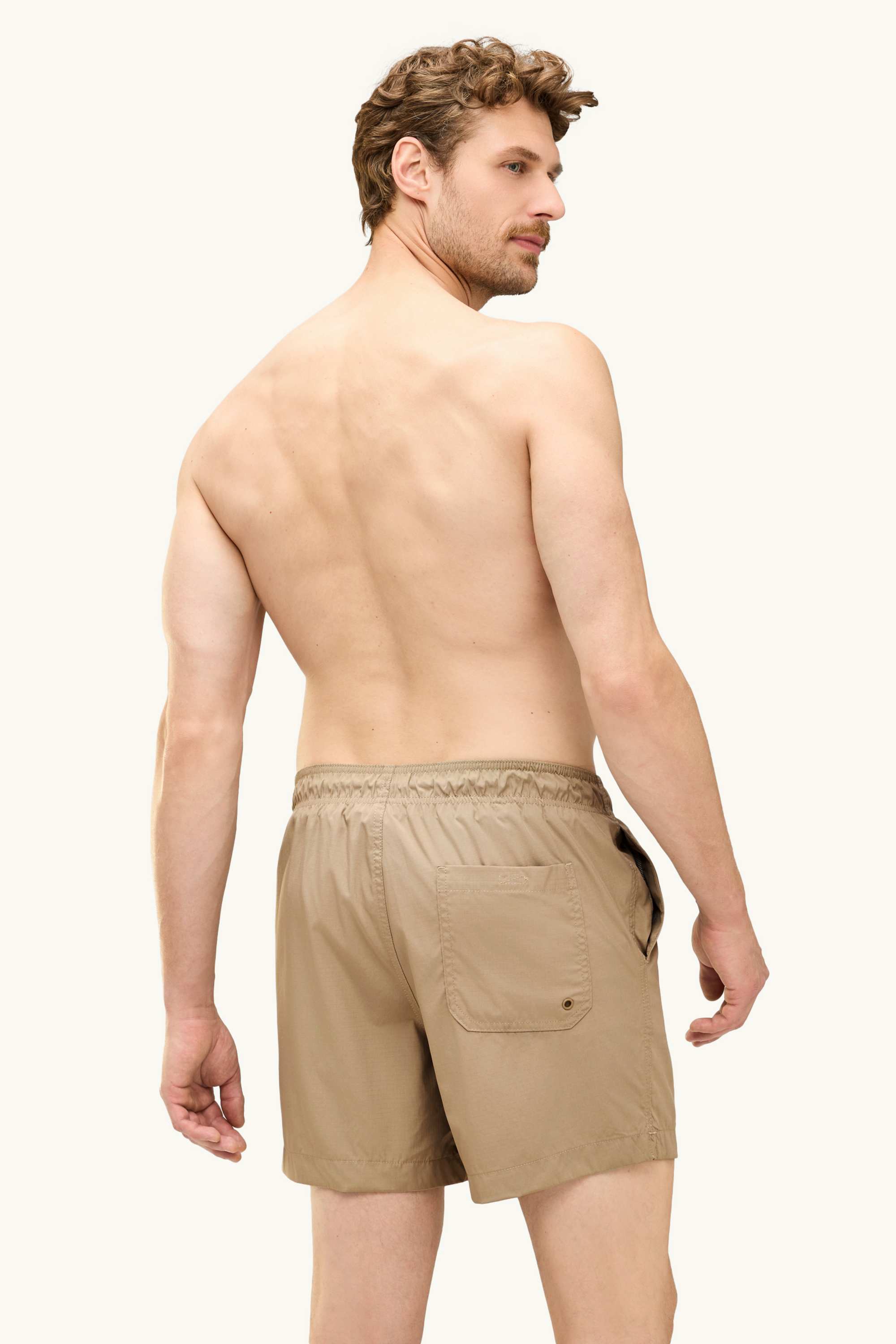 Swim shorts - 2-in-1 look beige