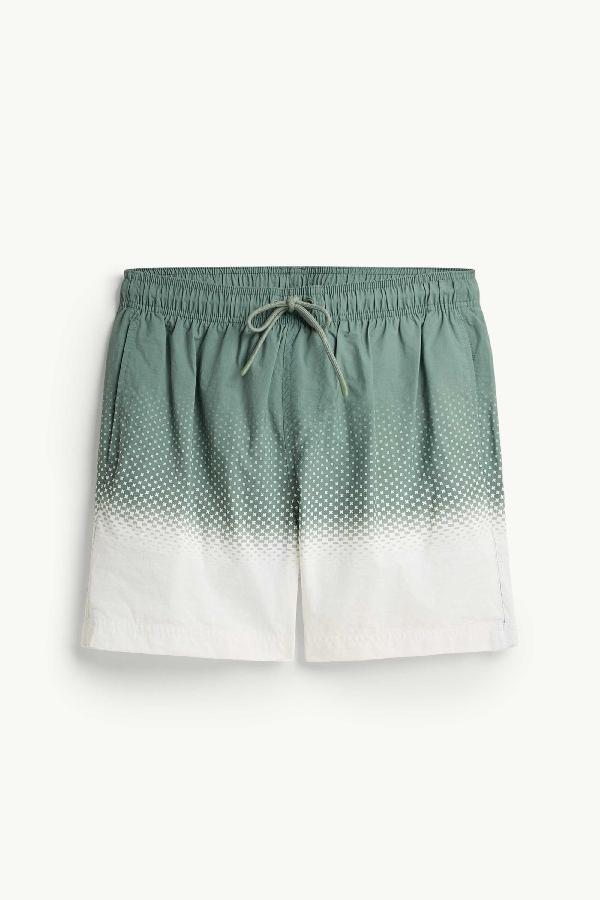 Swim shorts - patterned khaki