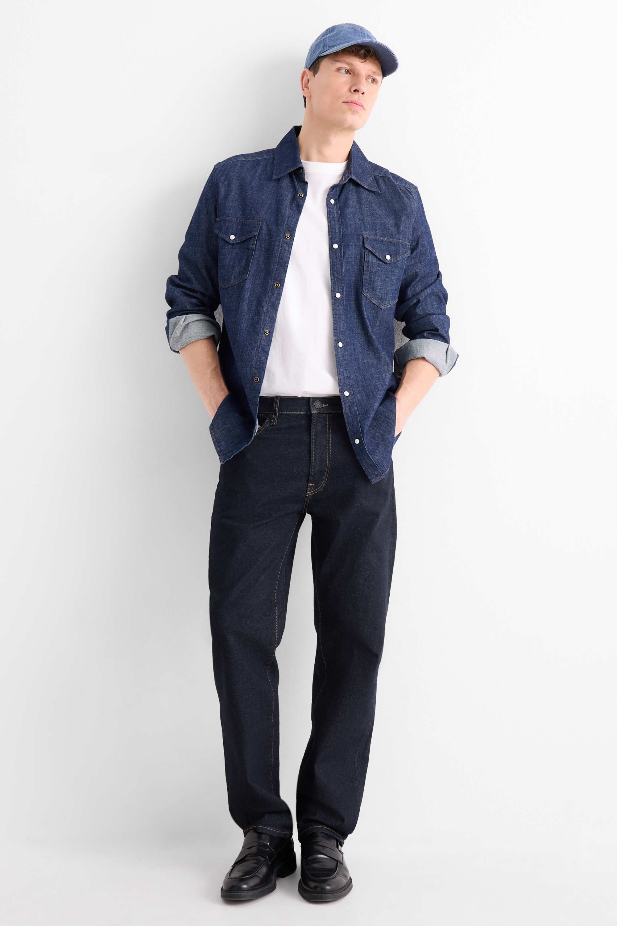 Regular jeans denim-dark blue (1)