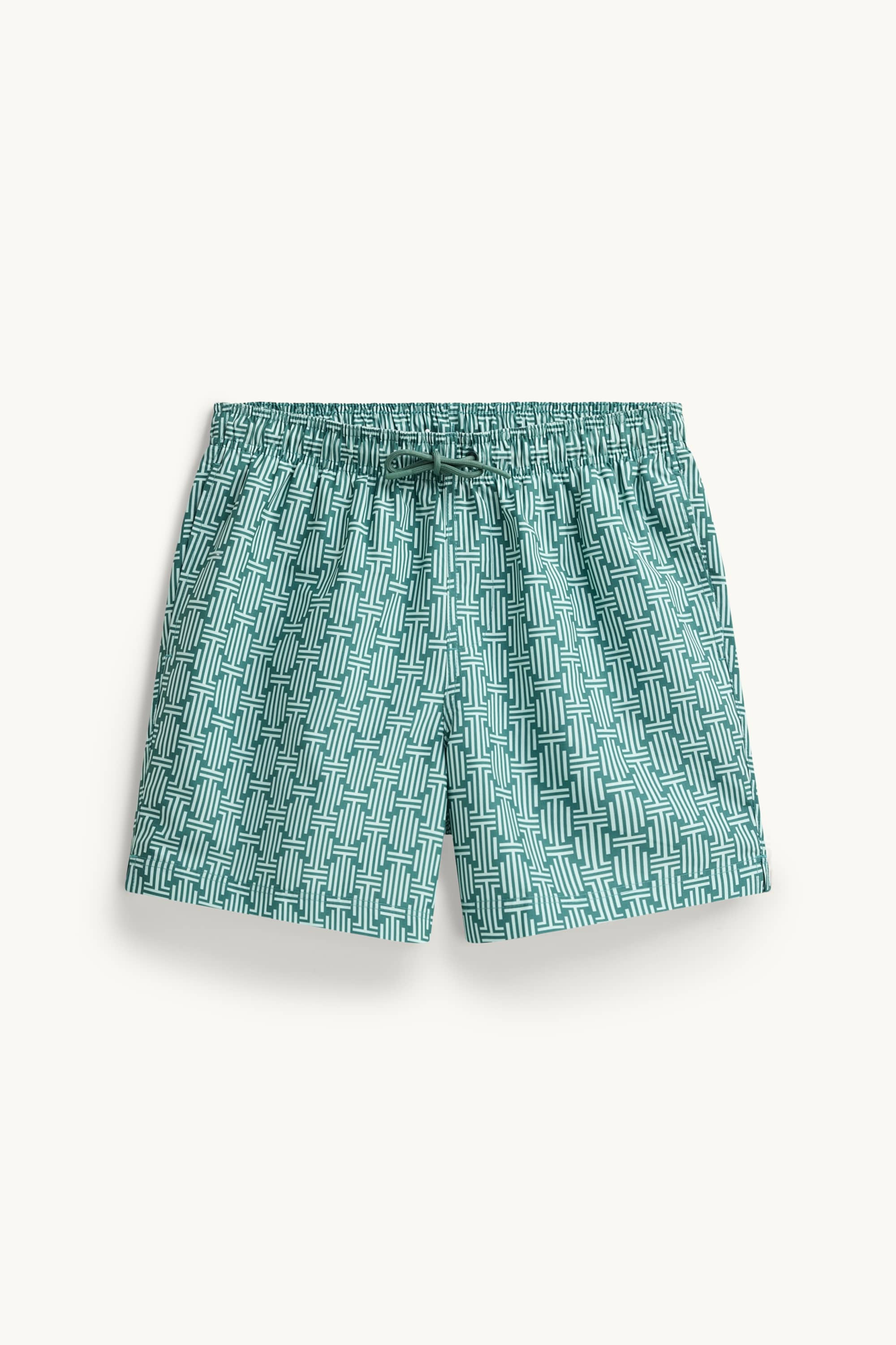 Swim shorts - patterned green